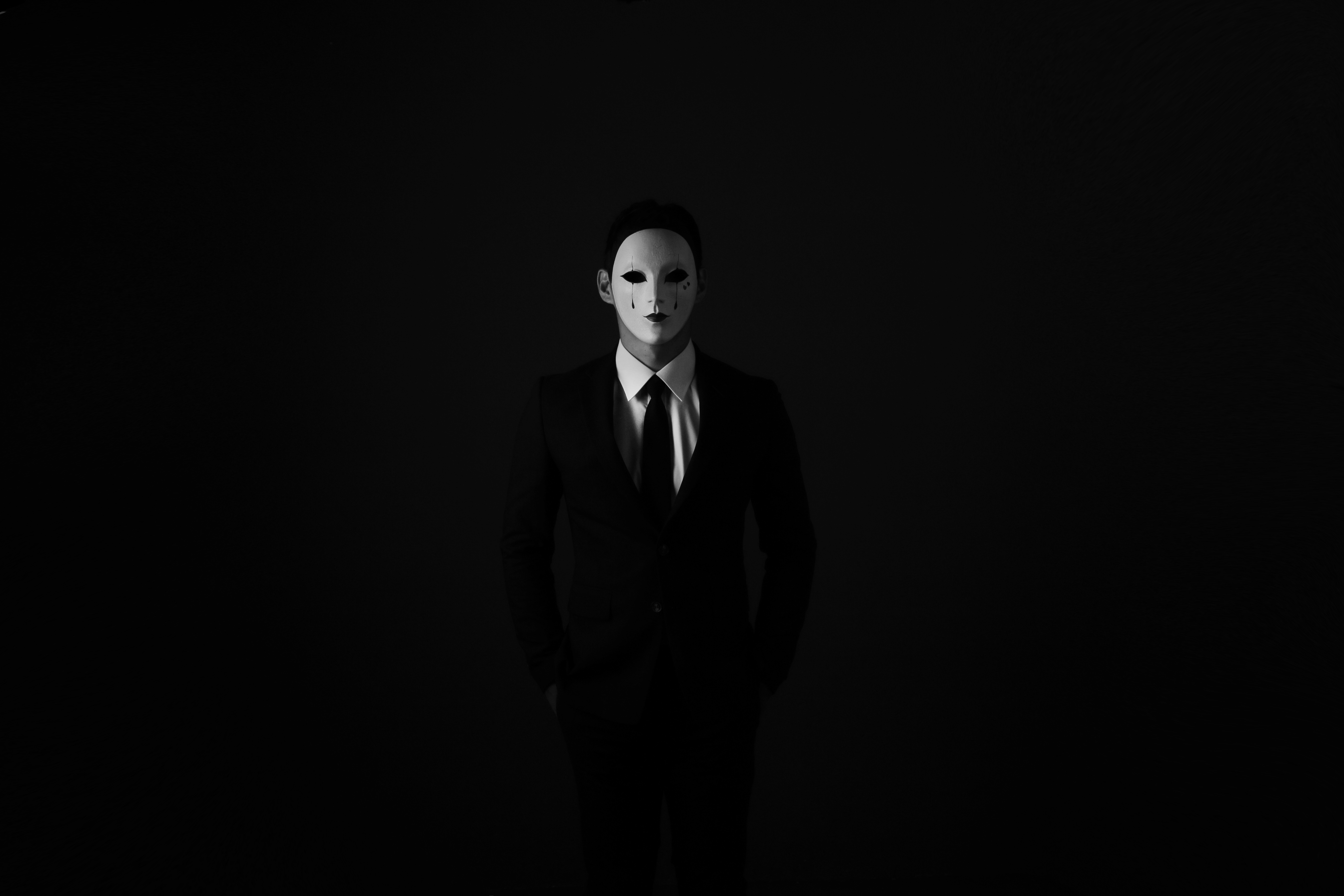 Man in Mystery Mask - mask wallpaper for Desktop & Laptop