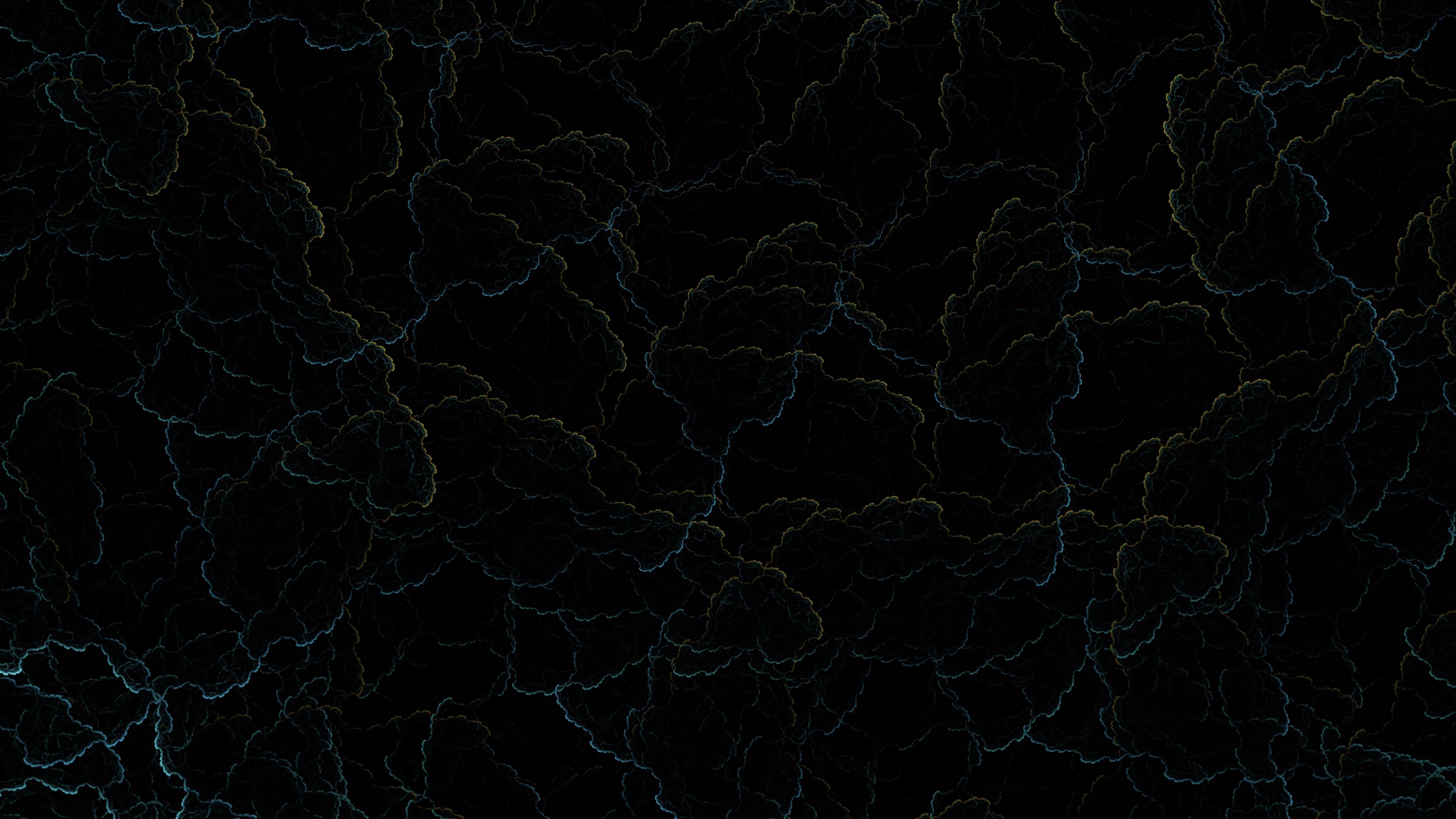 Dark Abstract Fractal Clouds - abstract wallpaper for Desktop & Laptop