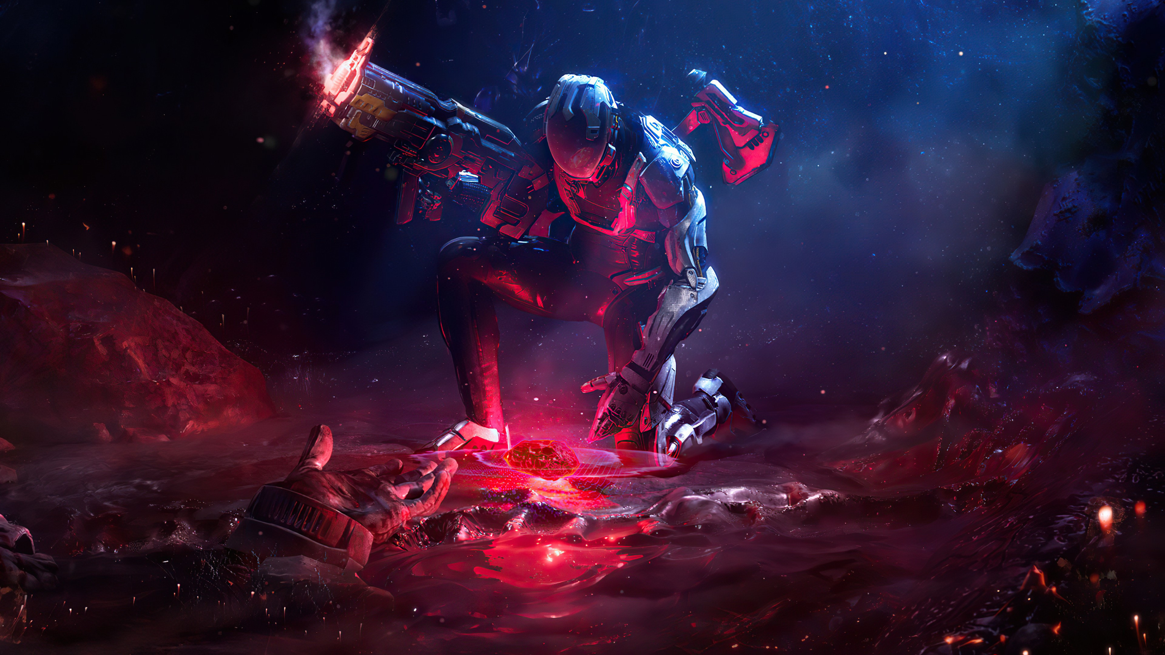 Futuristic Sci-Fi Soldier - sci-fi wallpaper for Desktop & Laptop