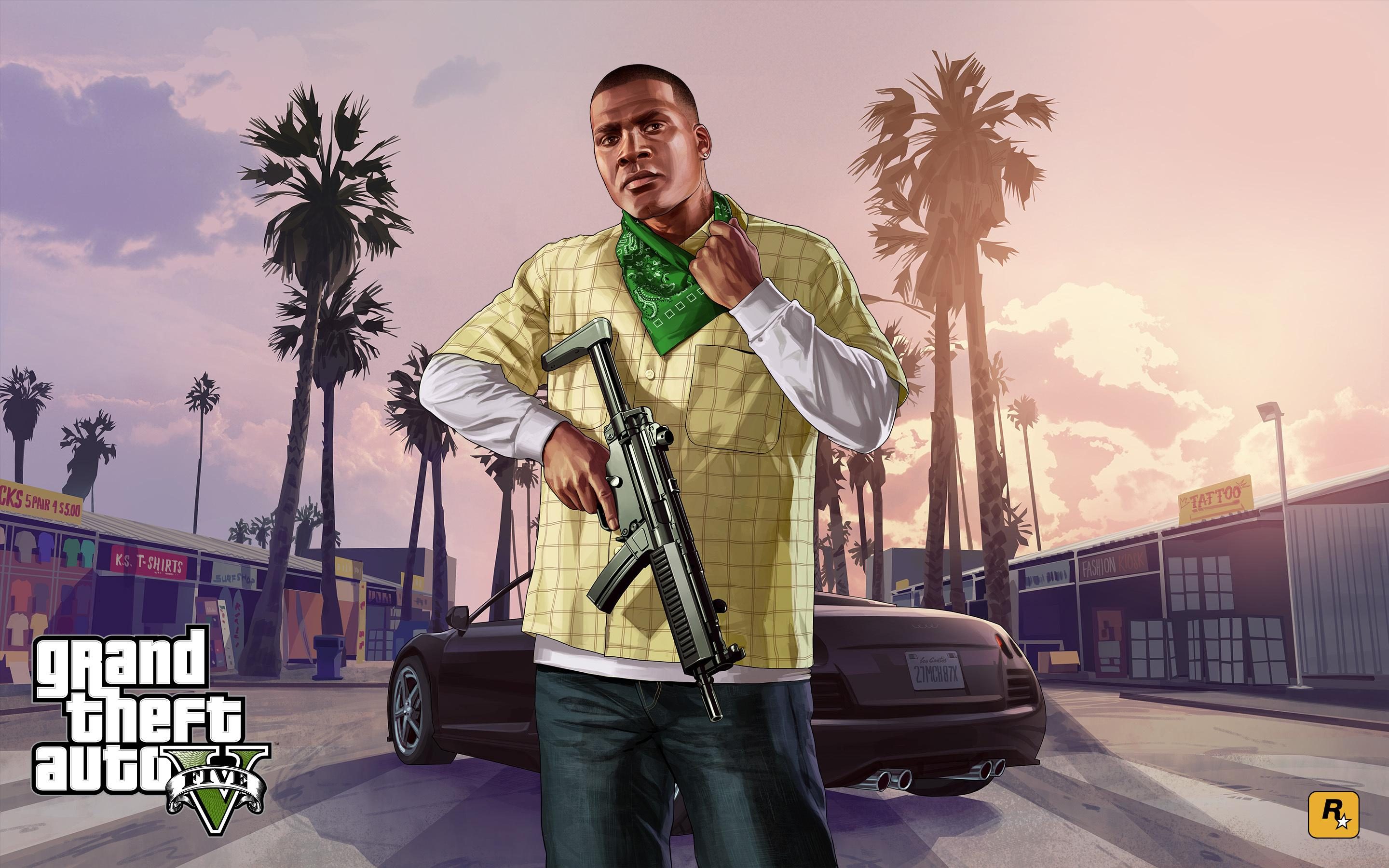 Franklin Clinton GTA V - games wallpaper for Desktop & Laptop