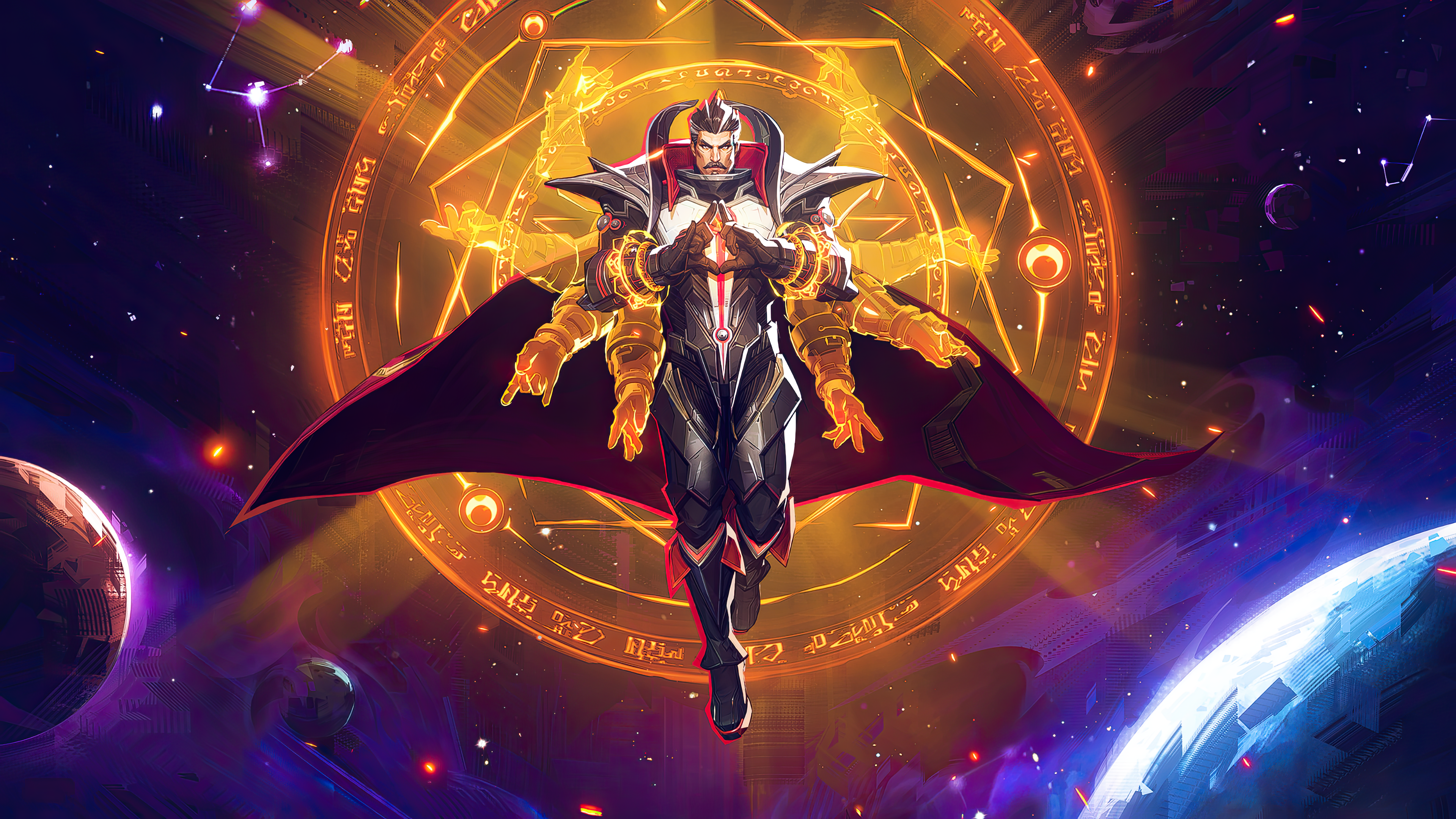 Arcane Space Sorcerer - fantasy wallpaper for Desktop & Laptop