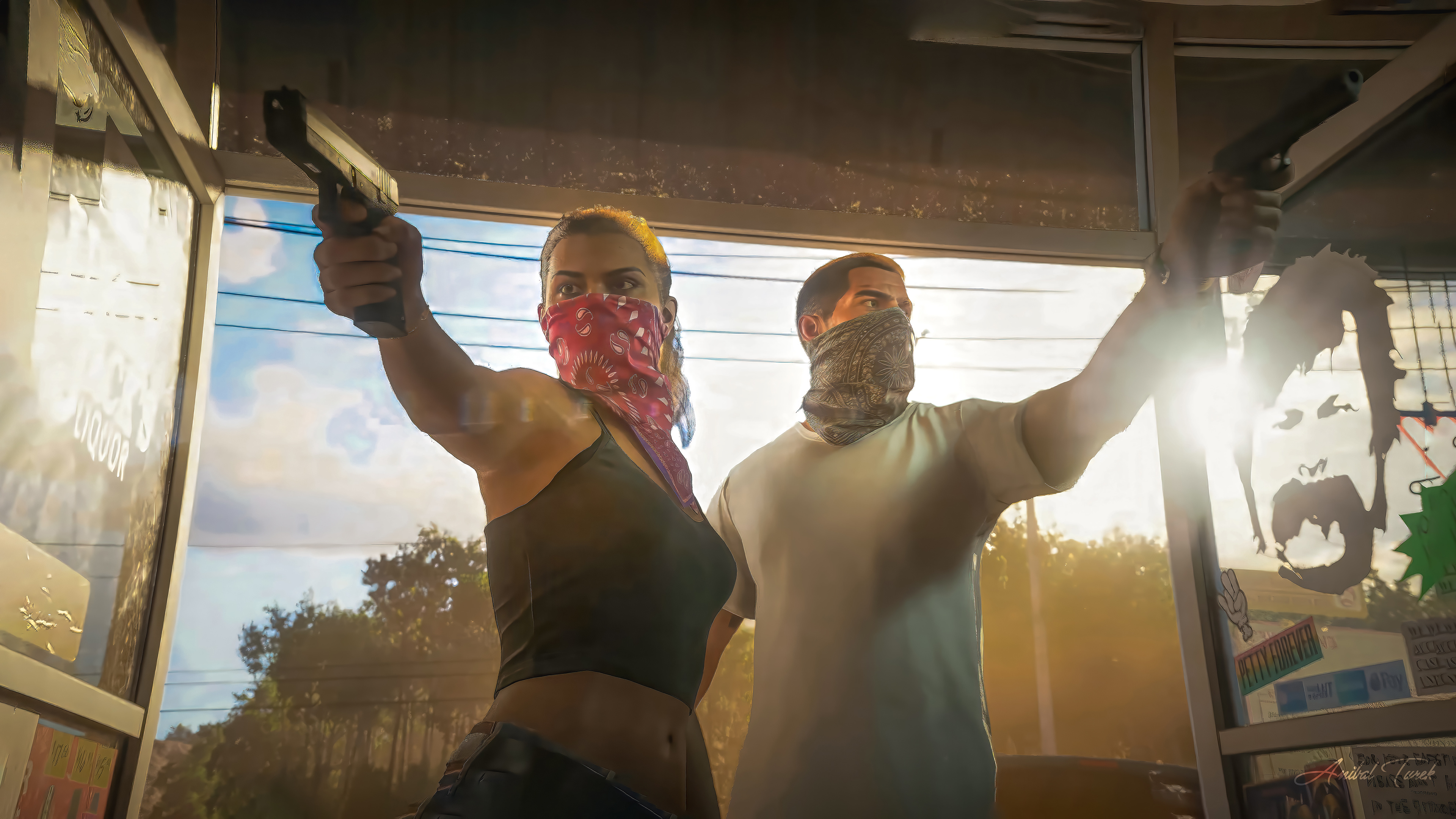 Armed Duo Ambush - ghetto wallpaper for Desktop & Laptop