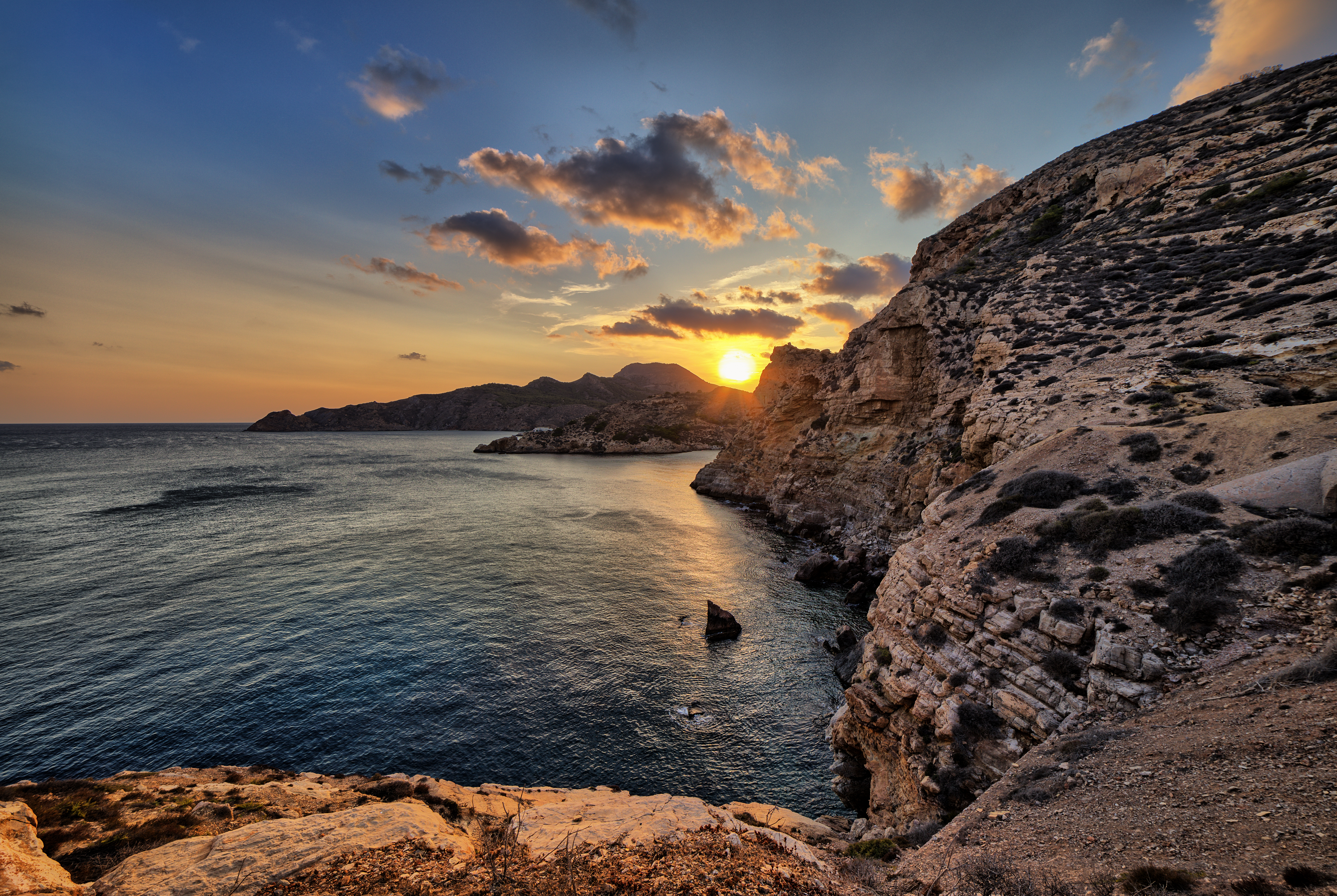 Coastal Sunset Serenity - nature wallpaper for Desktop & Laptop