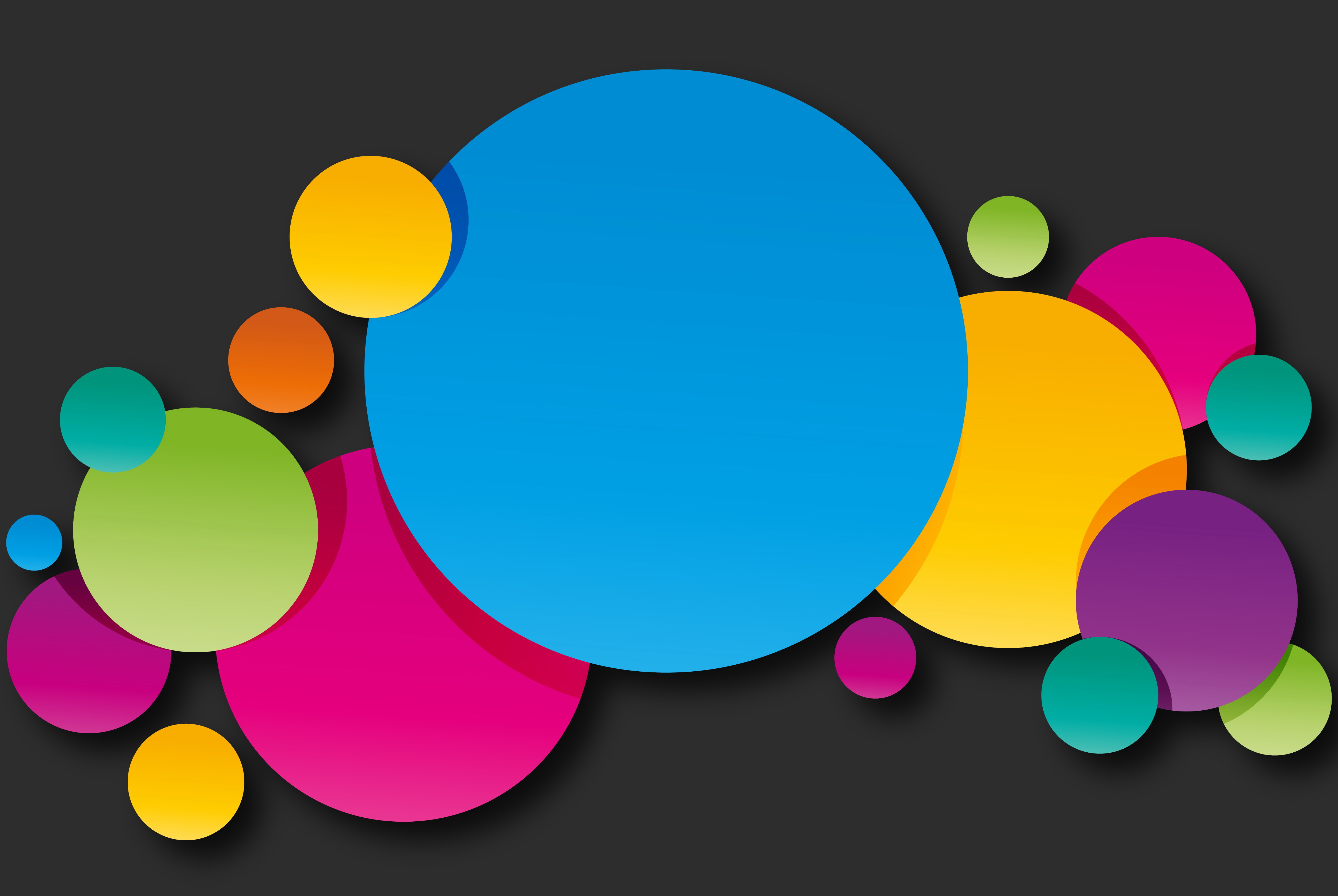 Colorful_Overlapping_Circles - colorful wallpaper for Desktop & Laptop