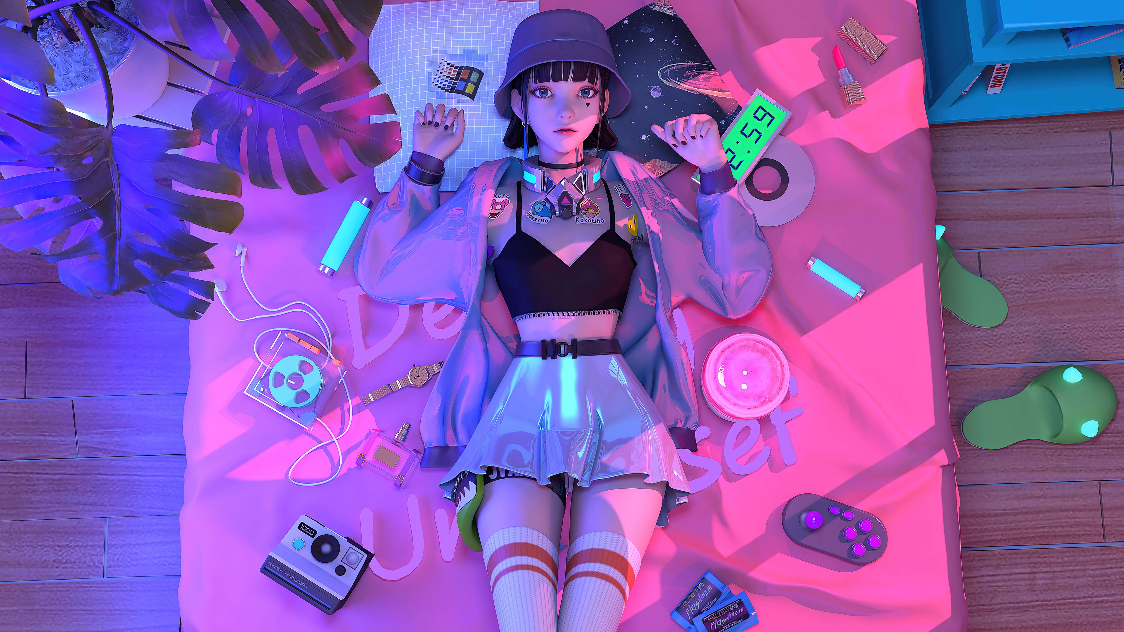 Cyberpunk_Girl_Bedroom_Aesthetic - cyberpunk wallpaper for Desktop & Laptop