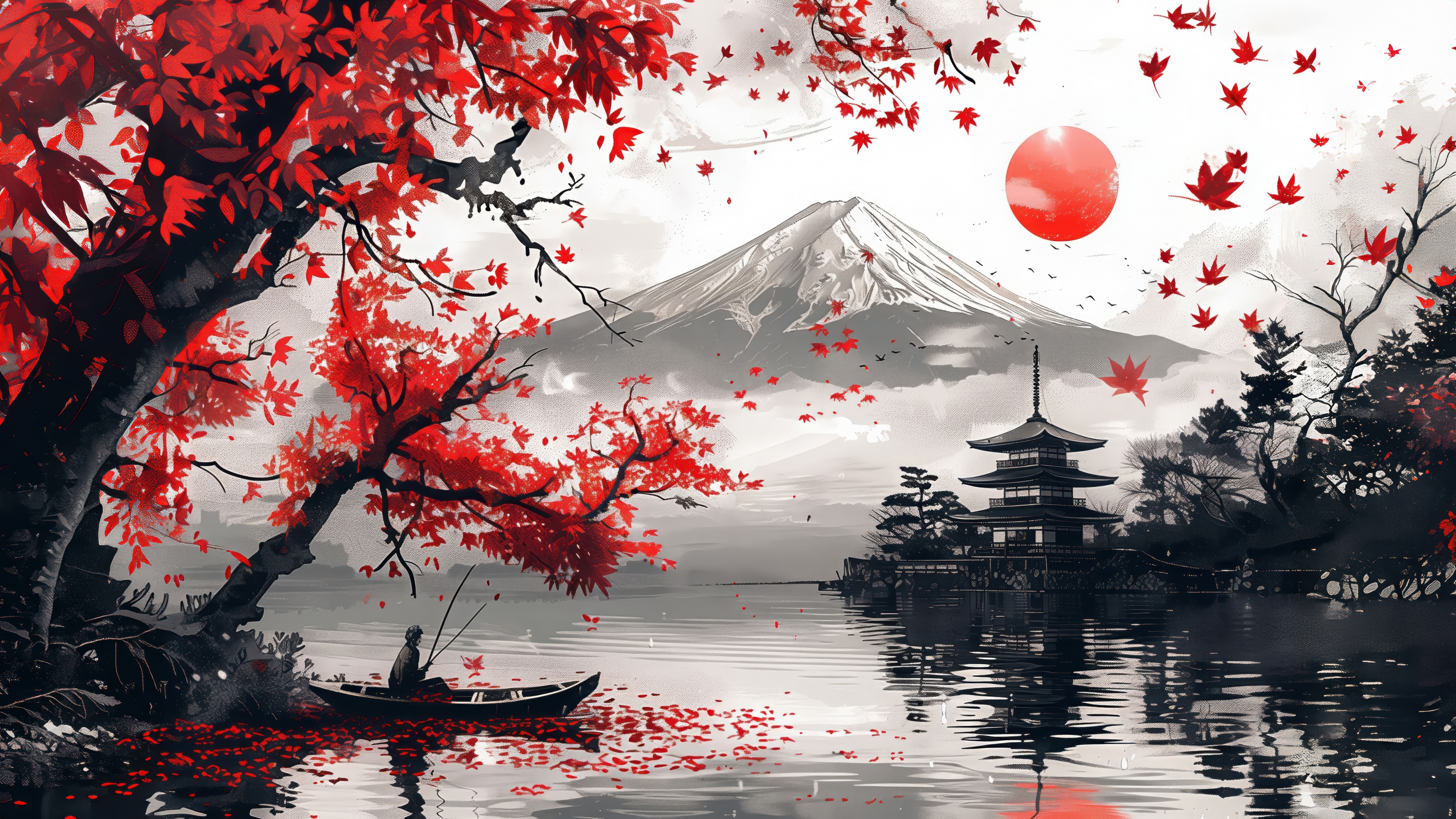 Serene Japanese Mountain Landscape - japan wallpaper for Desktop & Laptop