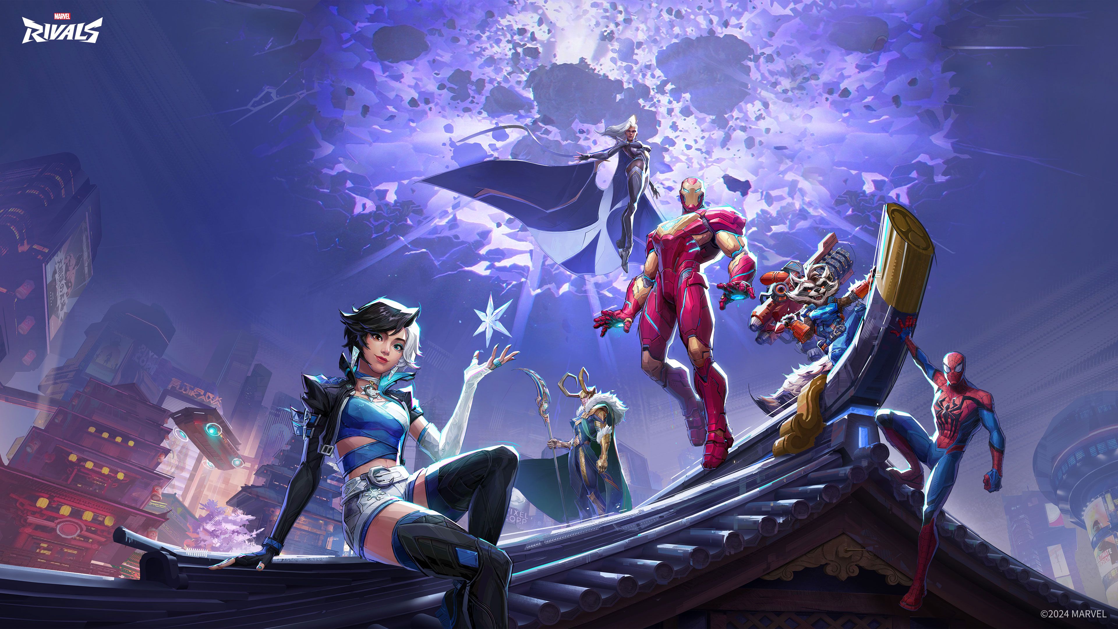 Marvel Rivals Assemble - comics wallpaper for Desktop & Laptop