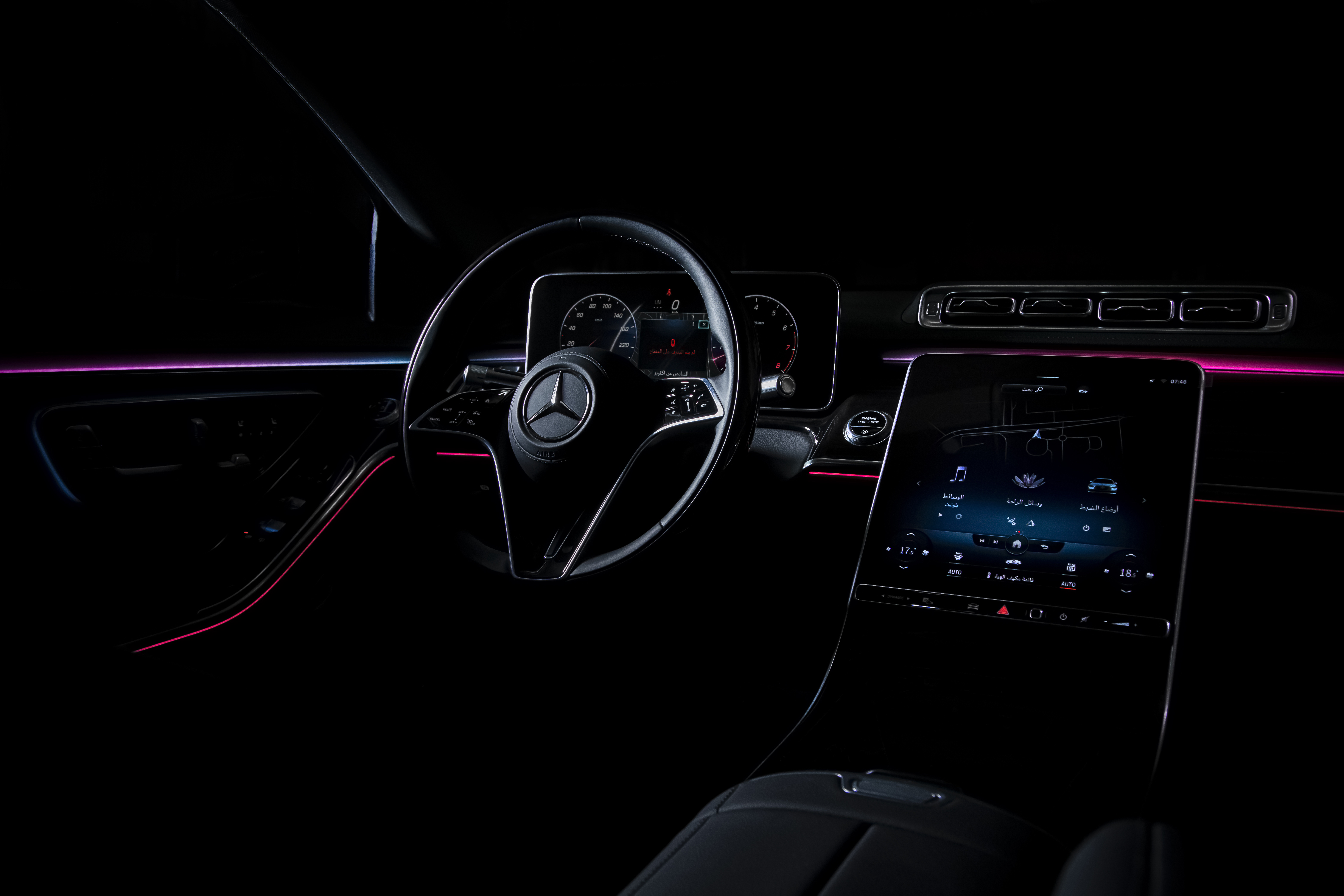 Mercedes Interior Night Lights - random wallpaper for Desktop & Laptop