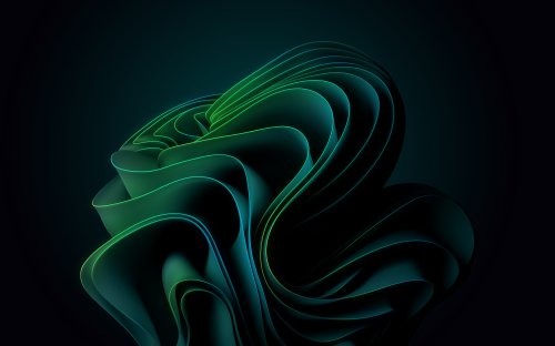 Abstract Green Flowing Waves - Related OpersCraft wallpaper
