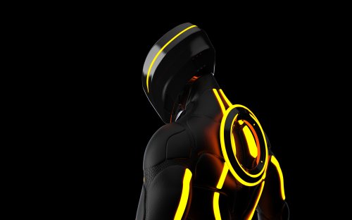 Neon Cyberpunk Warrior Suit