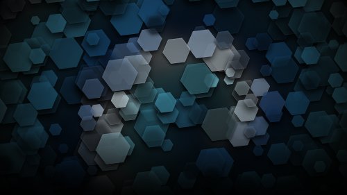 Dark Blue Hexagon Pattern
