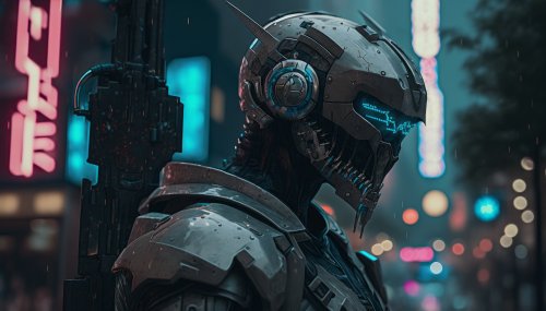 Cyberpunk Soldier Neon Night - cyberpunk Wallpaper