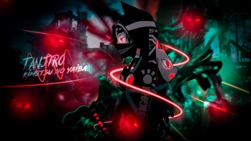 Cyberpunk Tanjiro Kamado Wallpaper - Related StockWalls wallpaper