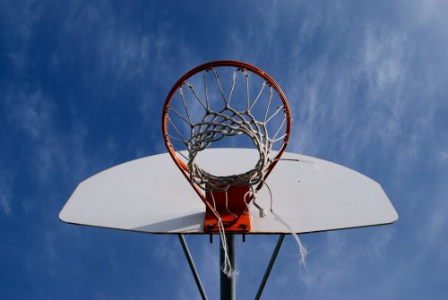 Basketball Hoop Skyward View