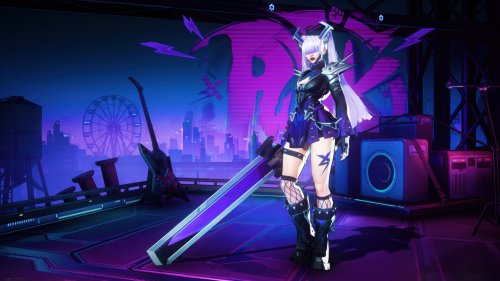 Cyberpunk Warrior Cityscape - Related OpersCraft wallpaper