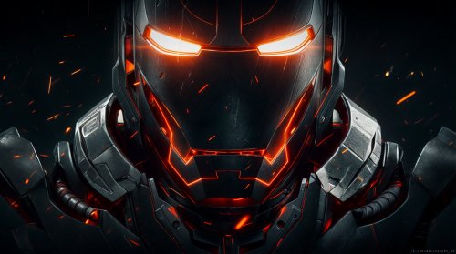 Iron Man Armor Glow