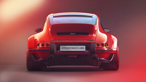 Red_Porsche_911_Rear_View - Related OpersCraft wallpaper