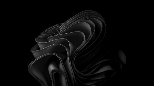 Elegant Black Abstract Waves - Related Tablet wallpaper