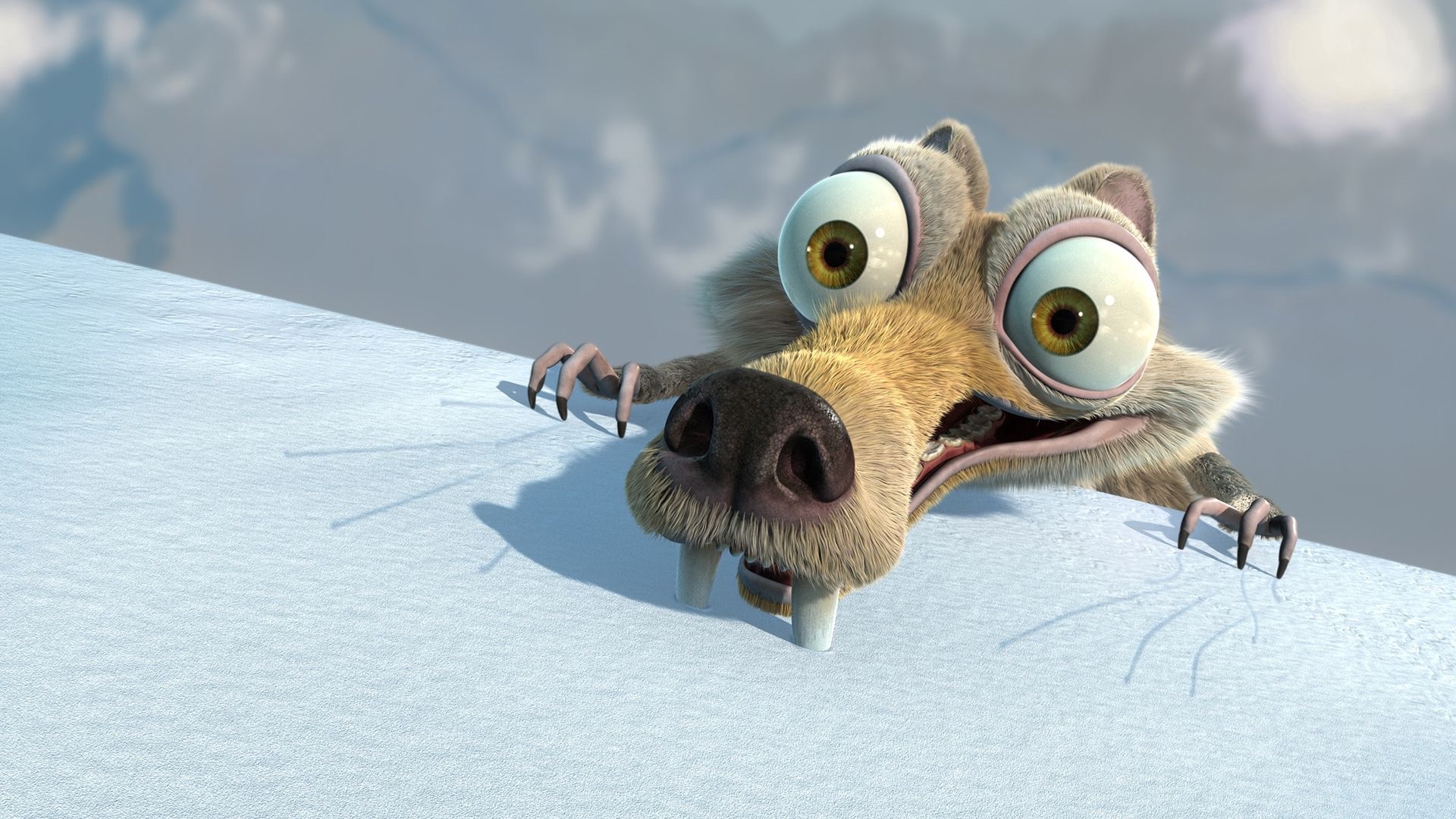 Scrat's Snowy Surprise - cartoon wallpaper for Desktop & Laptop