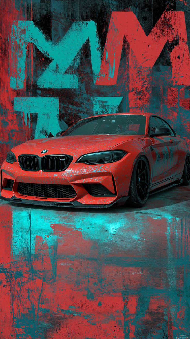 Red BMW M2 Grunge - bmw wallpaper for OpersCraft