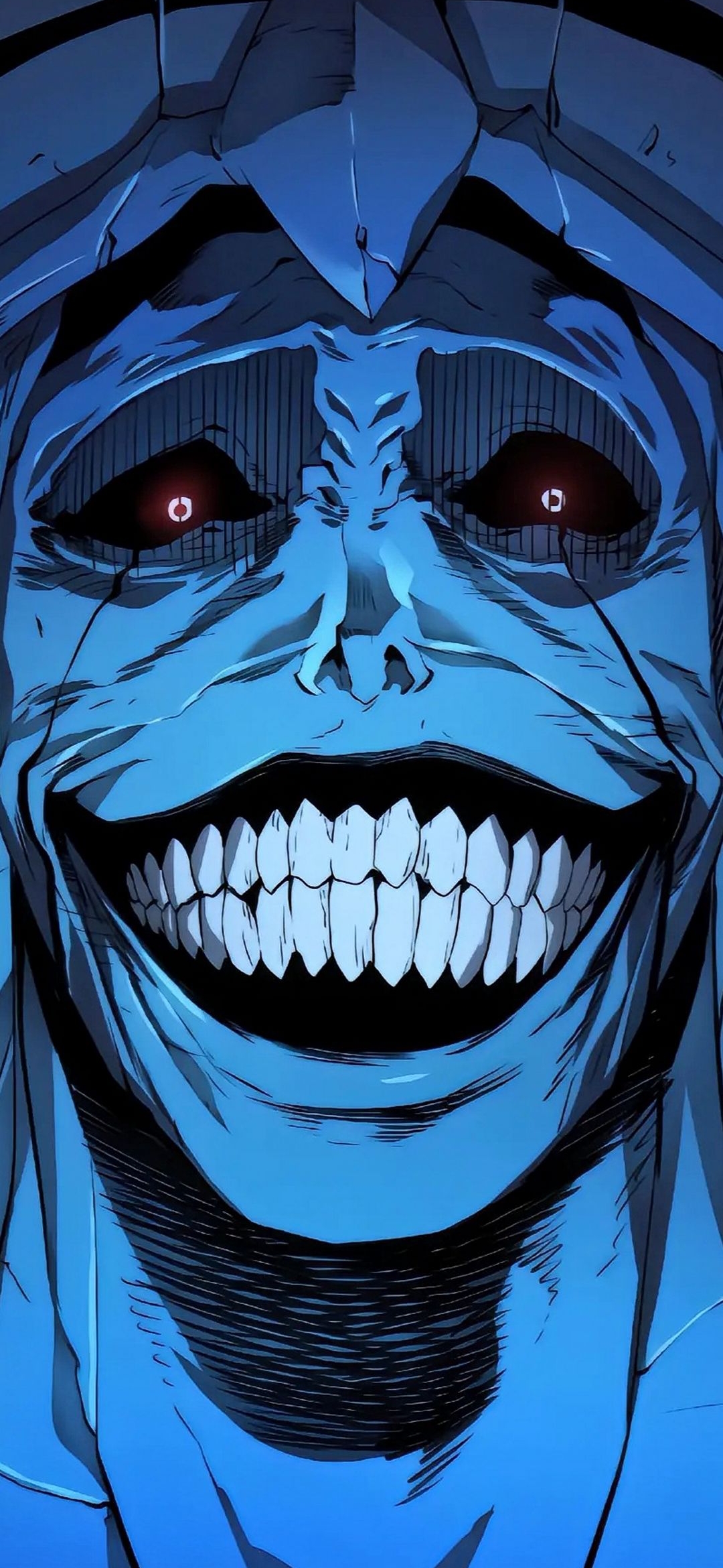 Sinister Blue Grin - anime wallpaper for OpersCraft