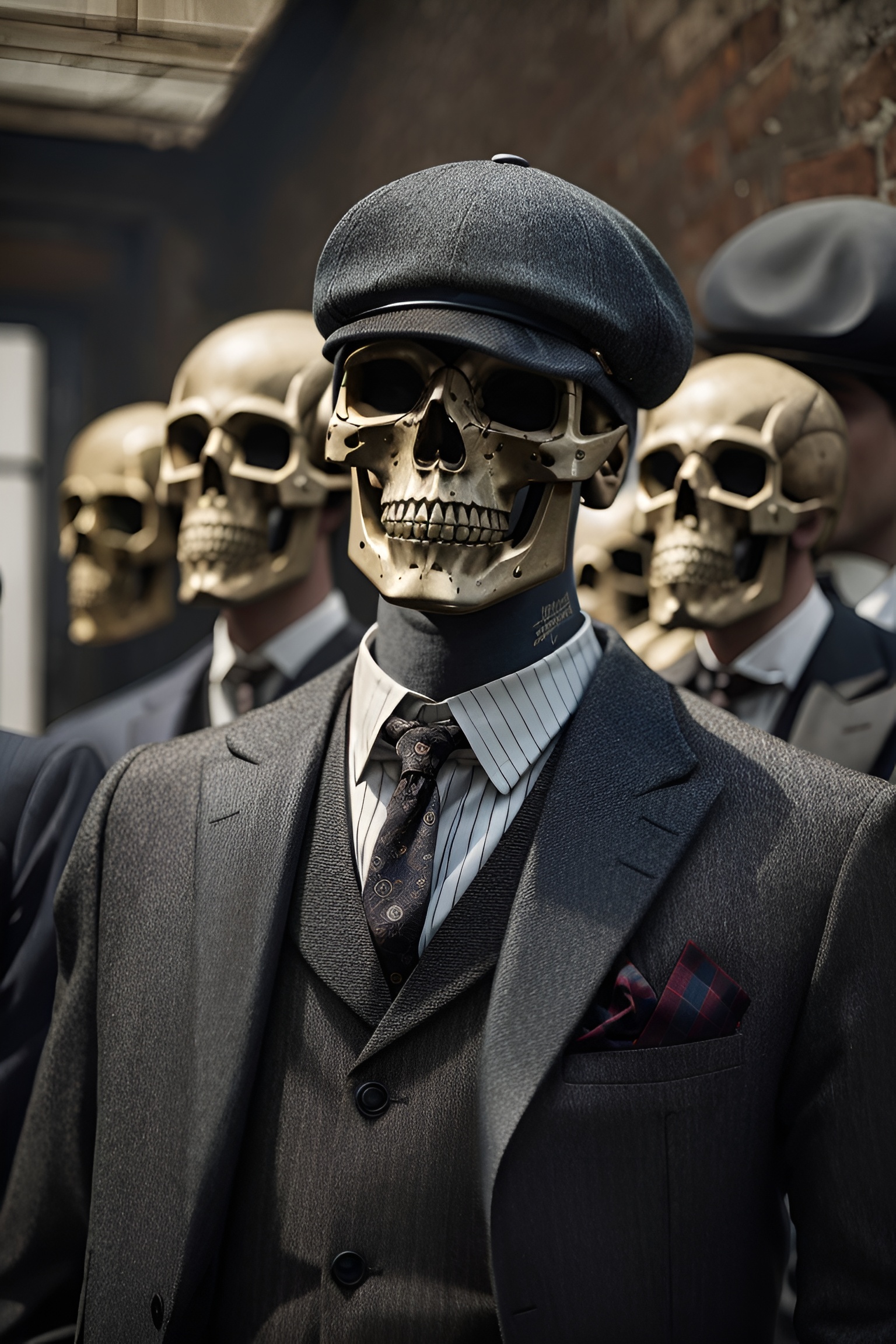 Golden Skull Gangster Suits - skull wallpaper for OpersCraft