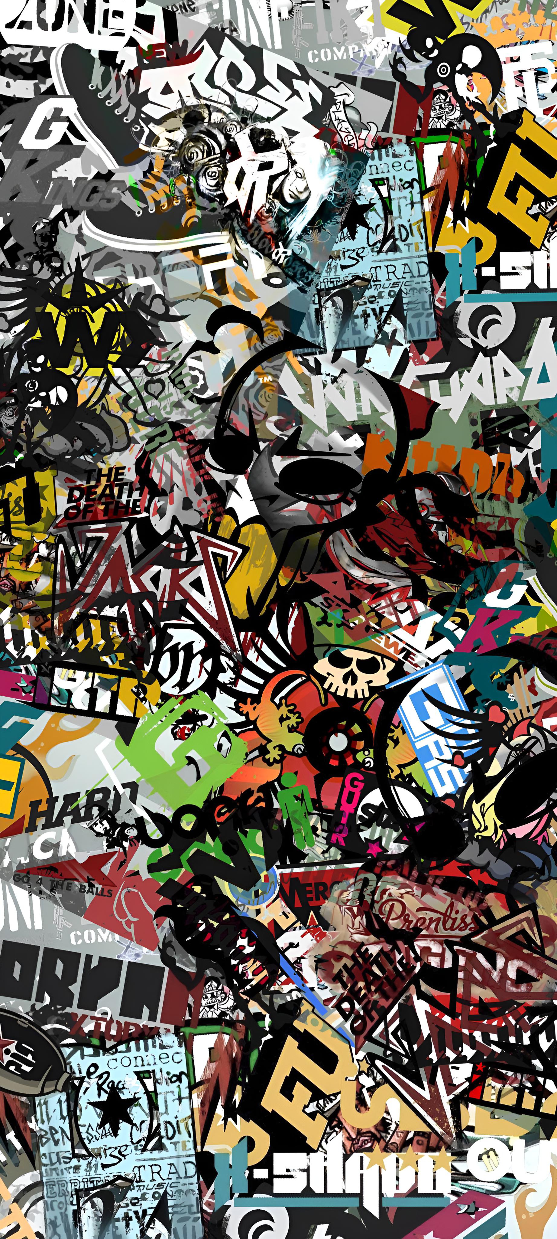 Vibrant Urban Graffiti Collage - graffiti wallpaper for OpersCraft