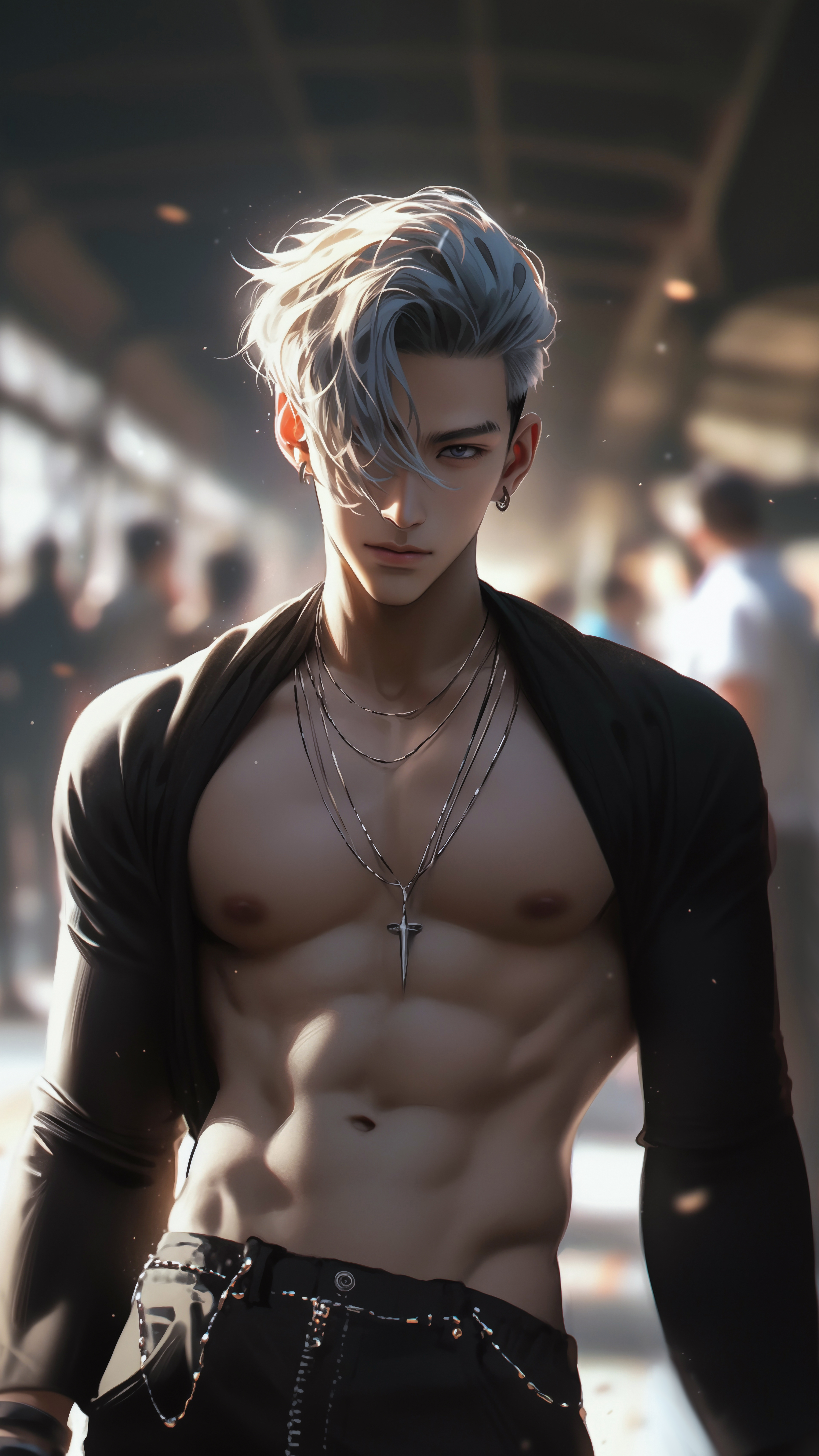 Stylish Anime Boy Portrait - anime boy wallpaper for OpersCraft