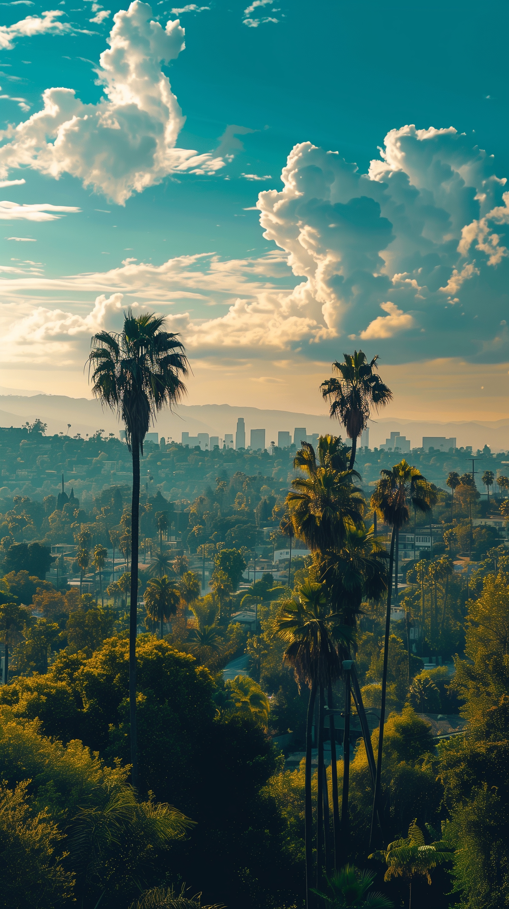 Sunny Los Angeles Skyline - gaming wallpaper for OpersCraft