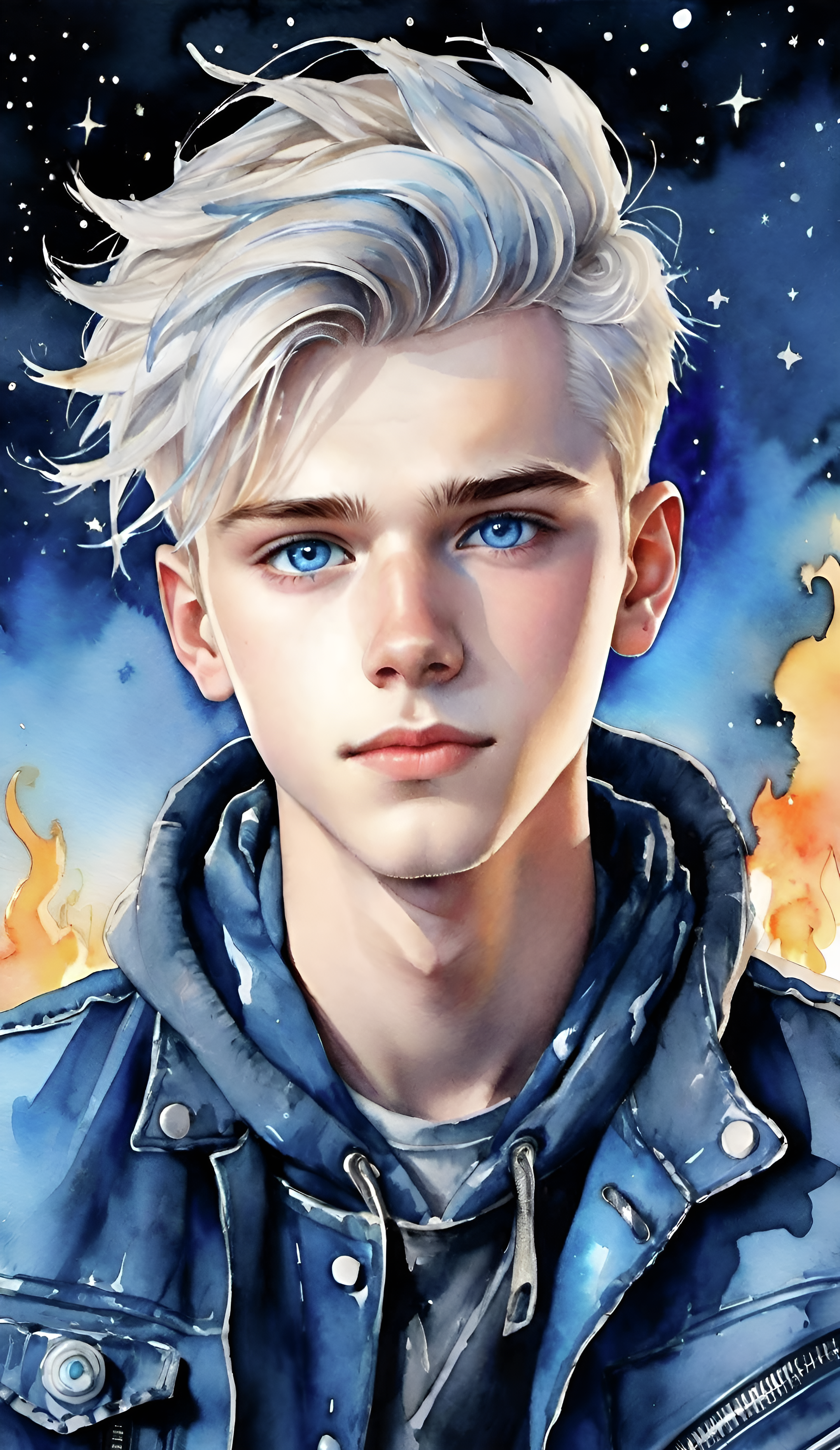 Anime Boy Blue Eyes - anime boy wallpaper for OpersCraft