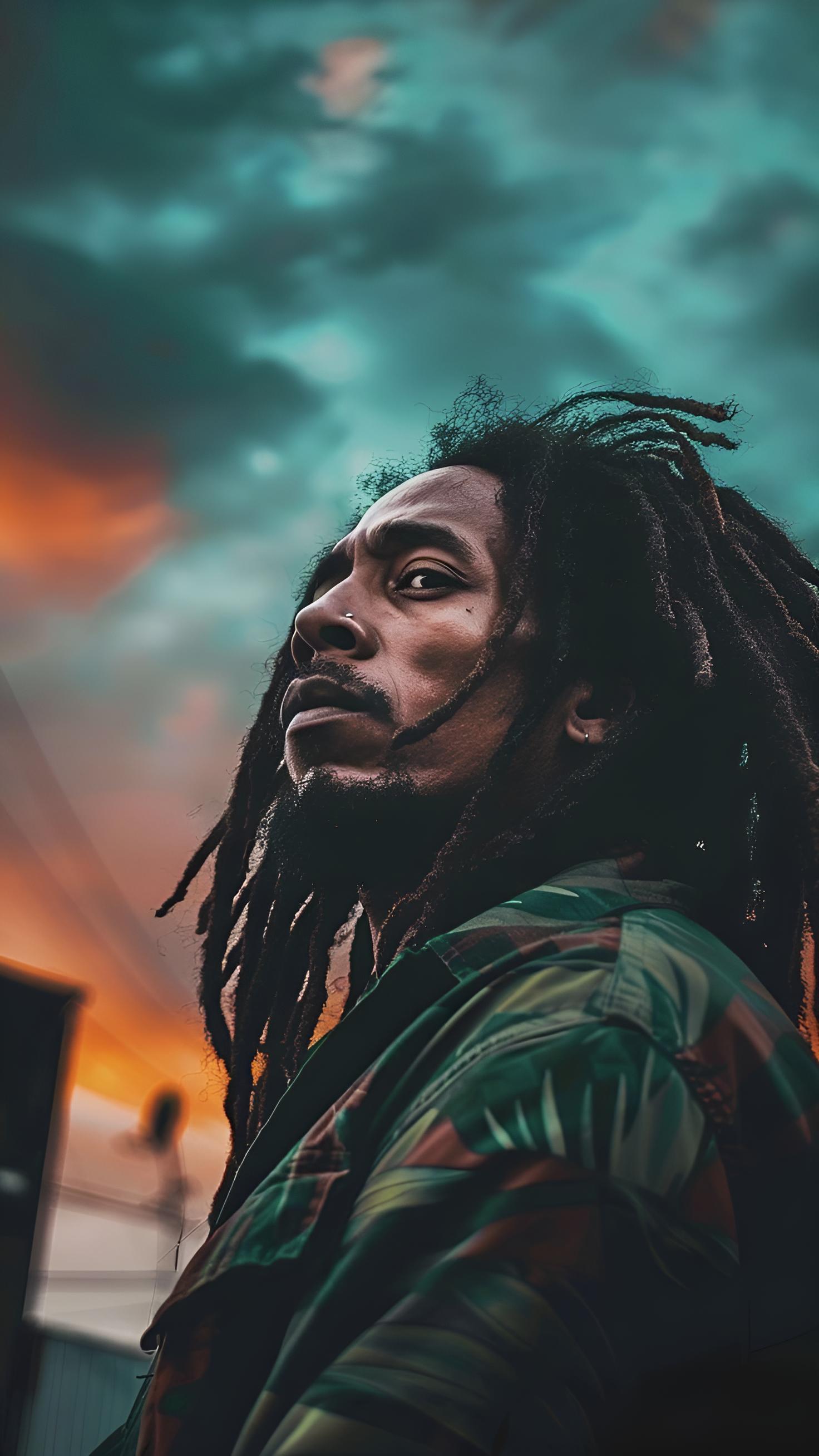 Bob Marley Artistic Portrait - music wallpaper for OpersCraft