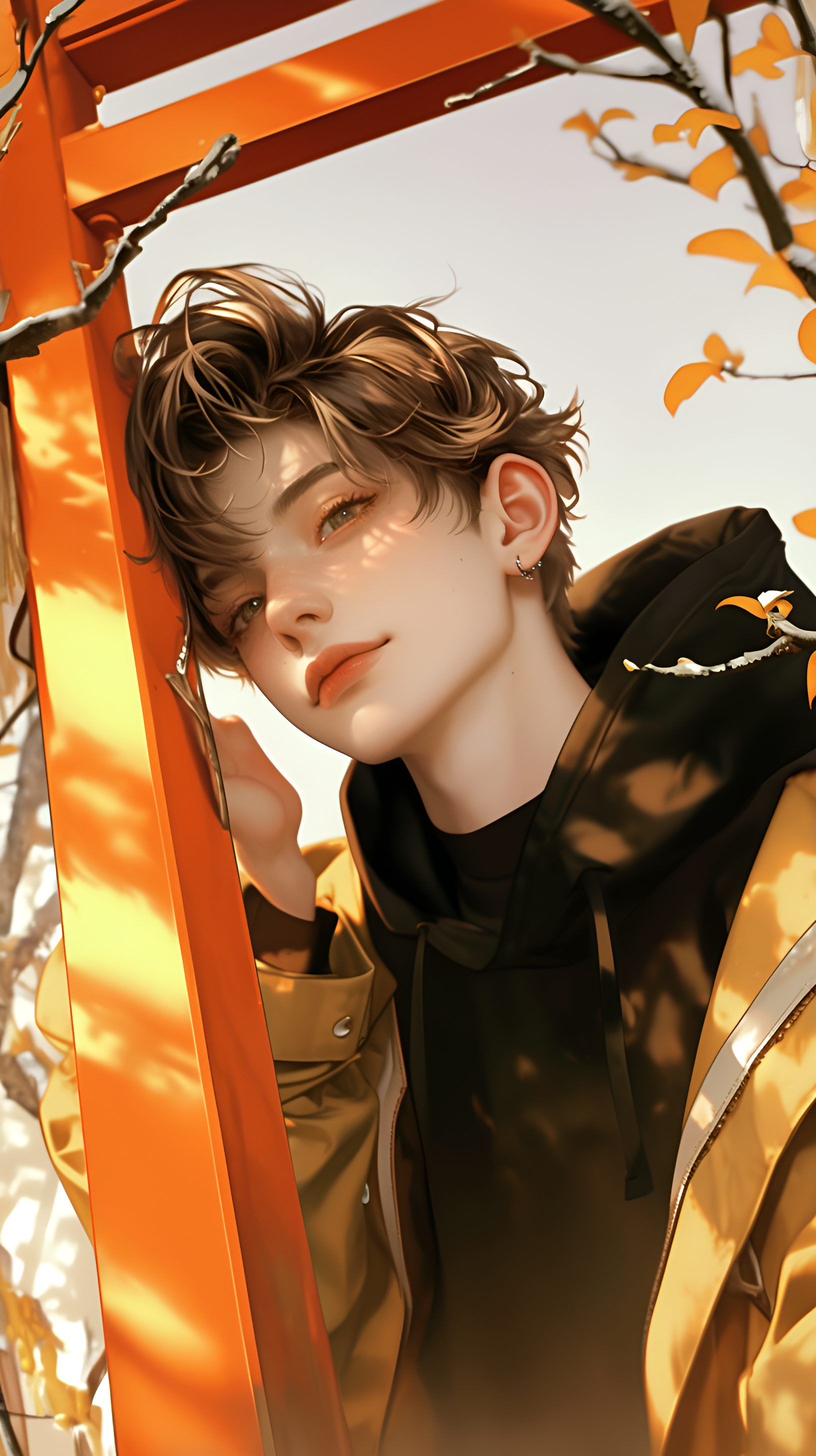Anime Boy Autumn Vibes - anime boy wallpaper for OpersCraft