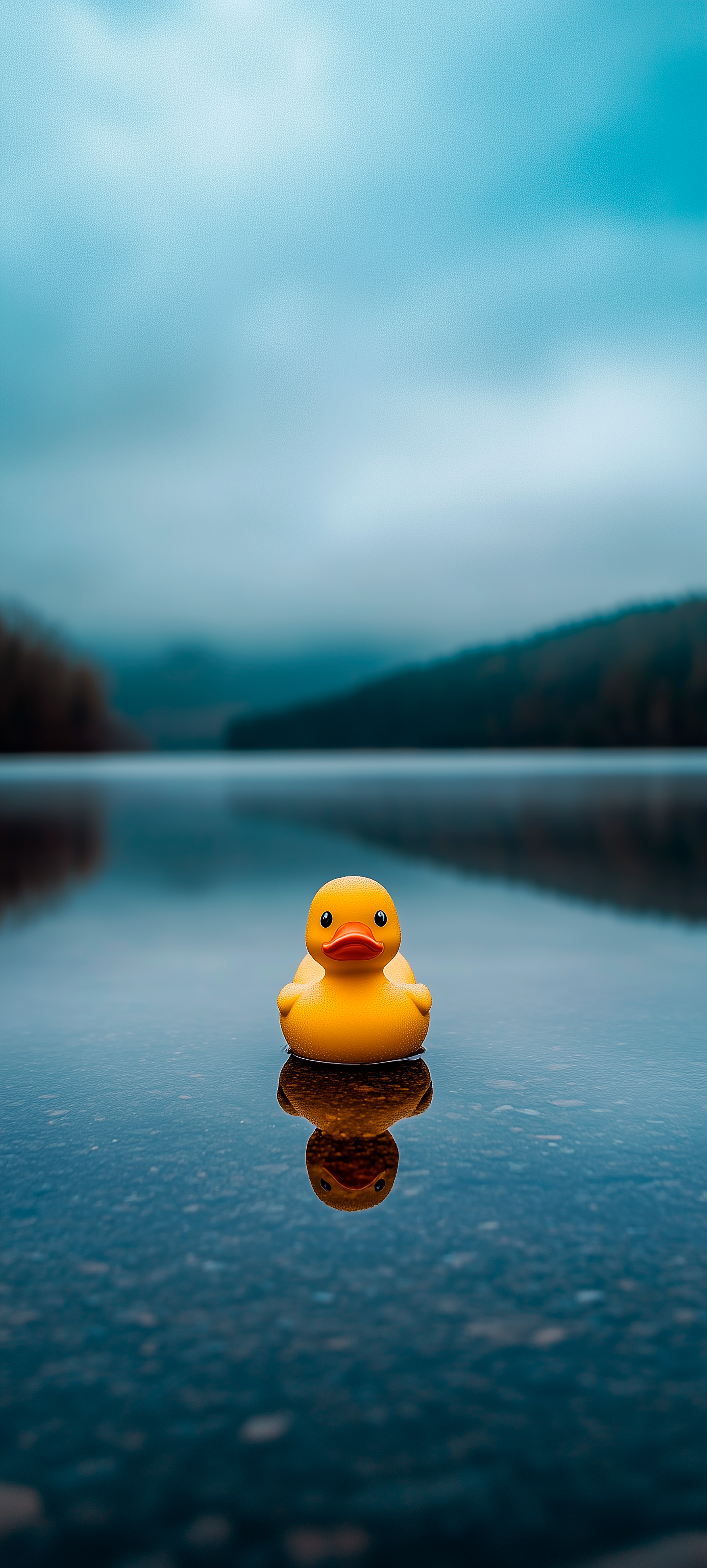 Lonely Rubber Duck Lake - nature wallpaper for OpersCraft