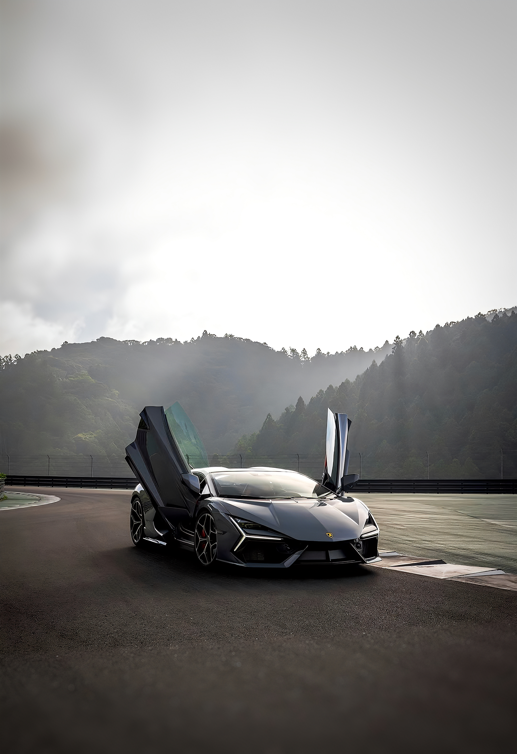 Grey Lamborghini Revuelto Supercar - lamborghini wallpaper for OpersCraft