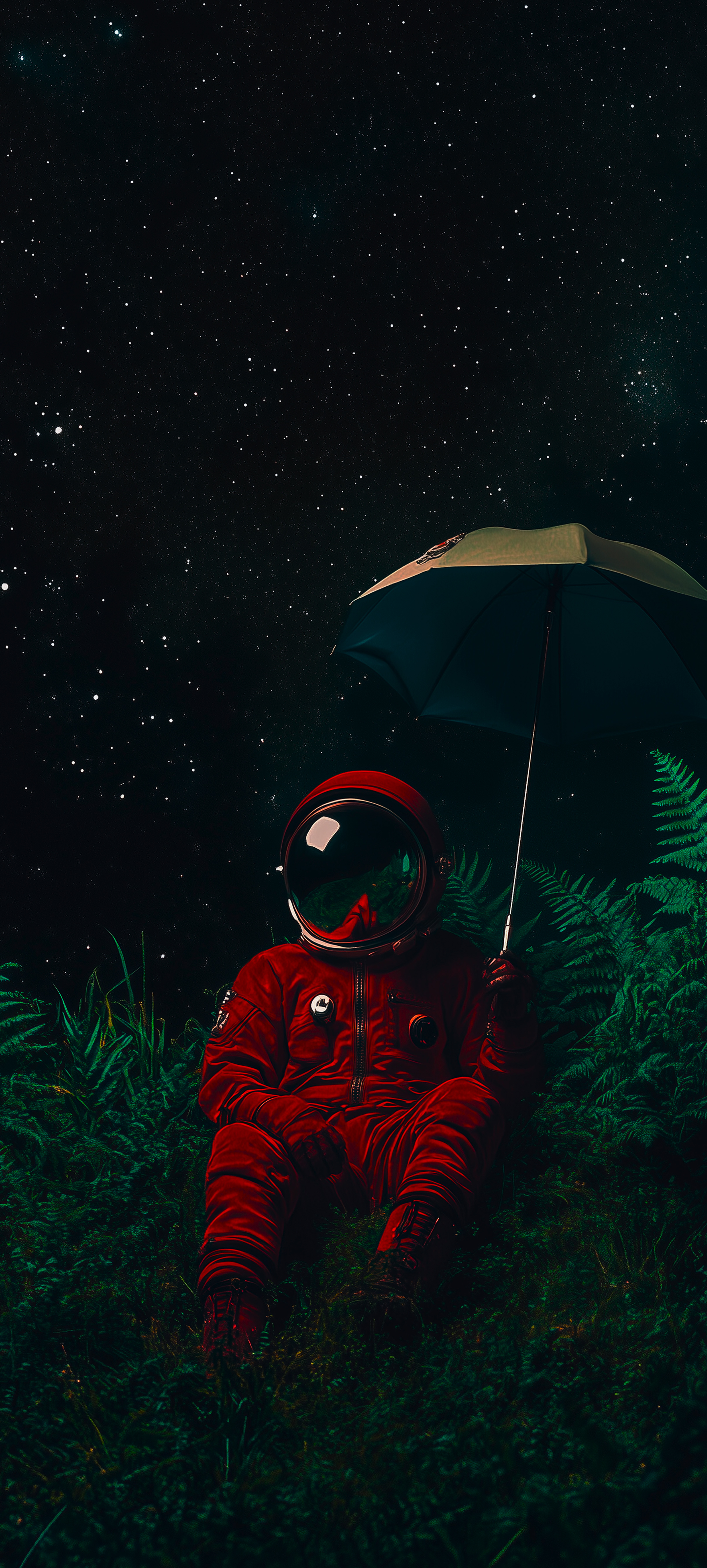 Astronaut Under Starry Sky - astronaut wallpaper for OpersCraft