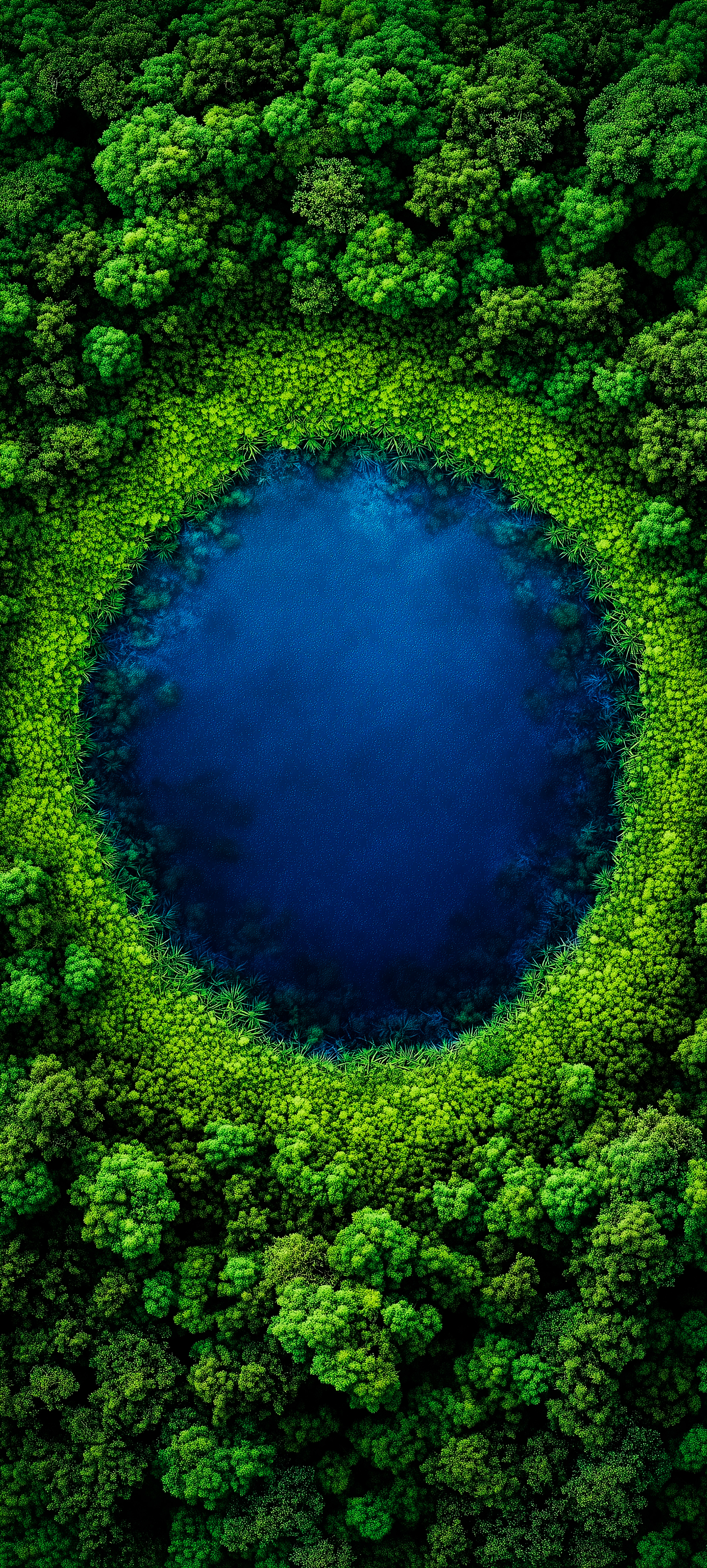 Blue Forest Pond View - nature wallpaper for OpersCraft