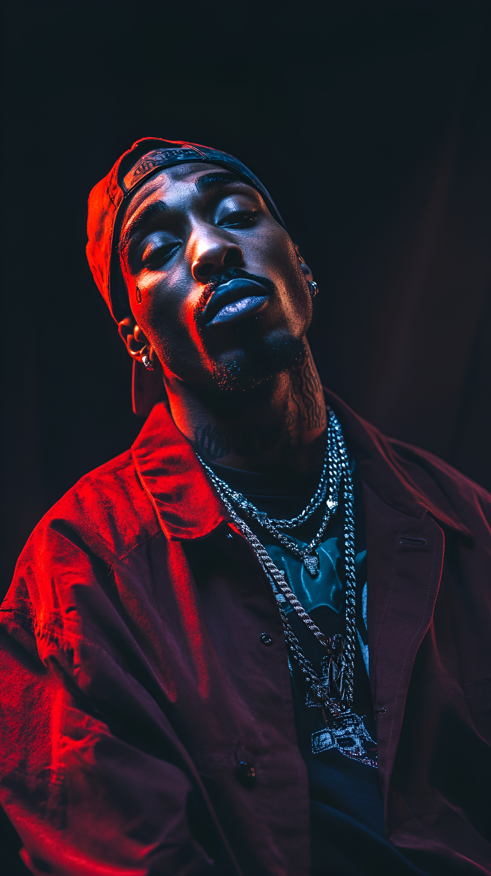 Neon Rapper Portrait - rapper wallpaper for OpersCraft