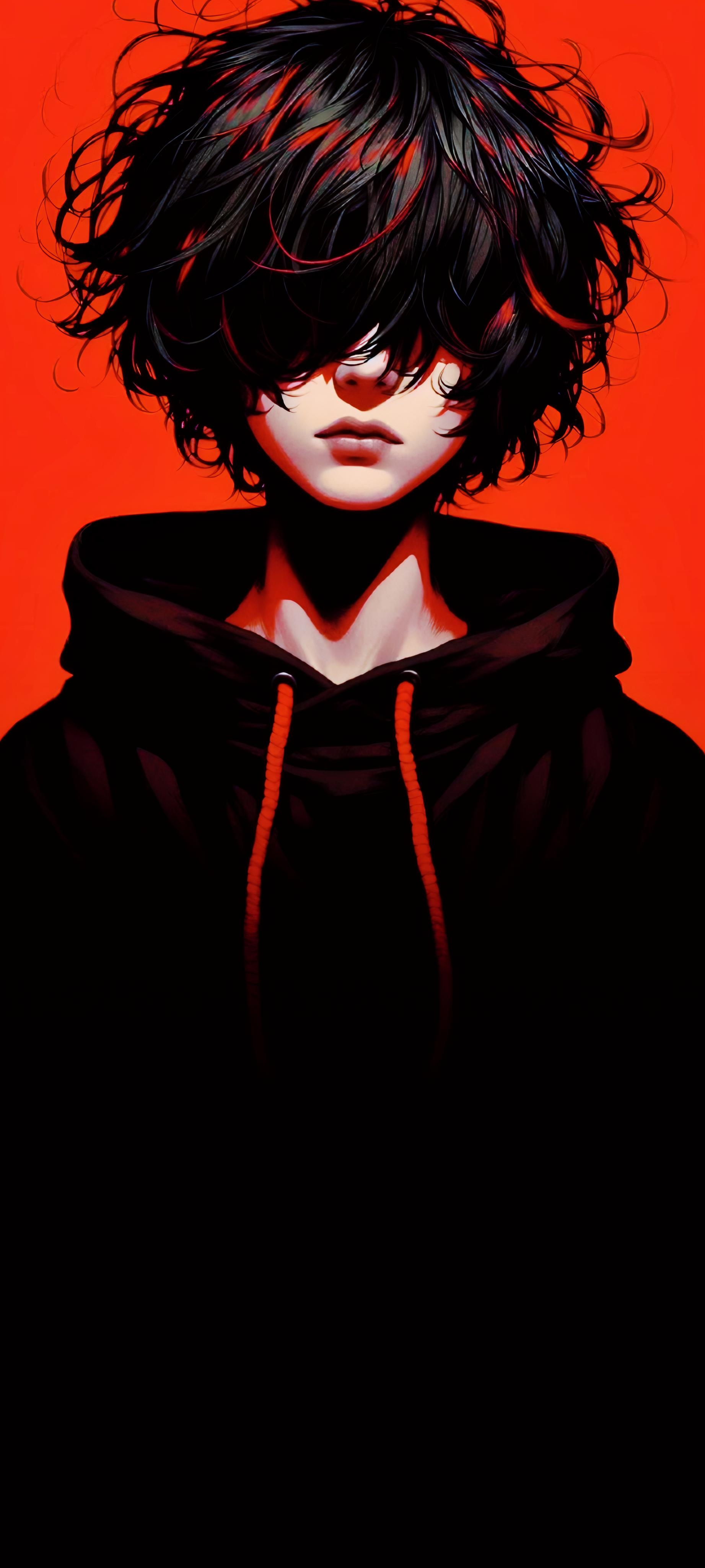 Red Hoodie Anime Boy - anime boy wallpaper for OpersCraft