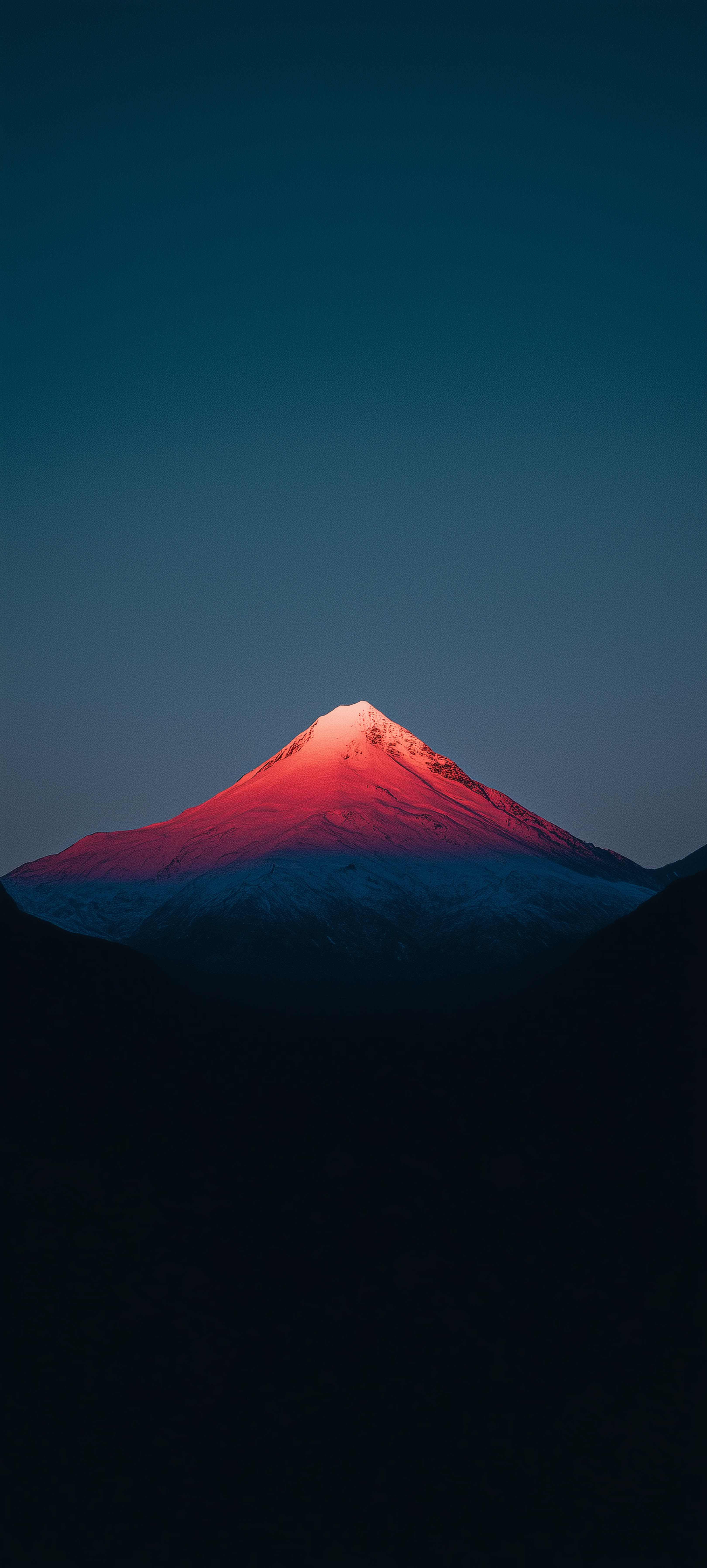 Glowing Sunset Mountain Peak - landscape wallpaper for OpersCraft