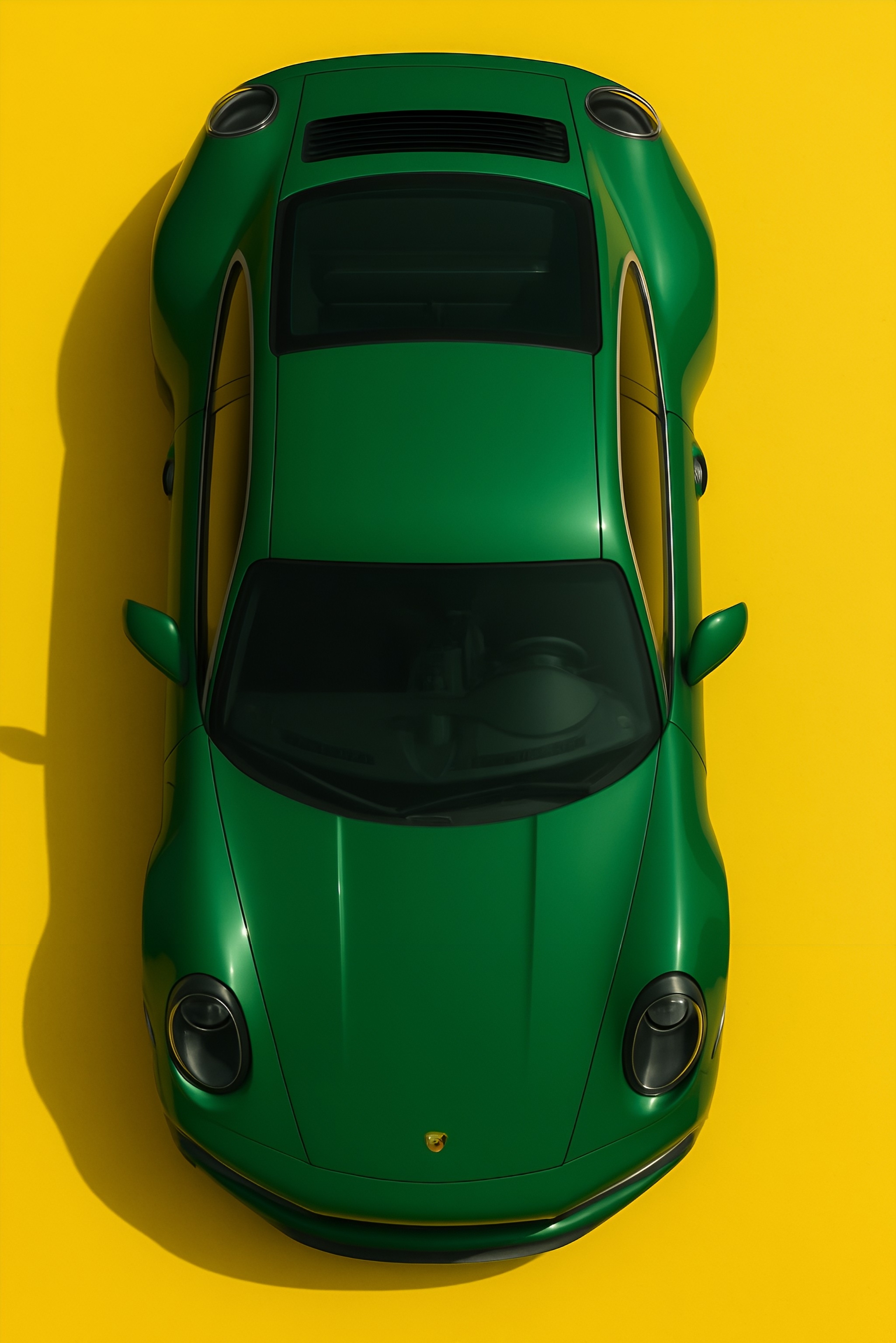 Green Porsche Top View - porsche wallpaper for OpersCraft