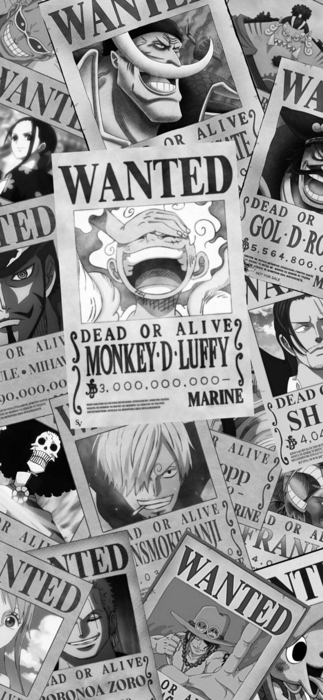 One Piece Wanted Posters - anime wallpaper for OpersCraft
