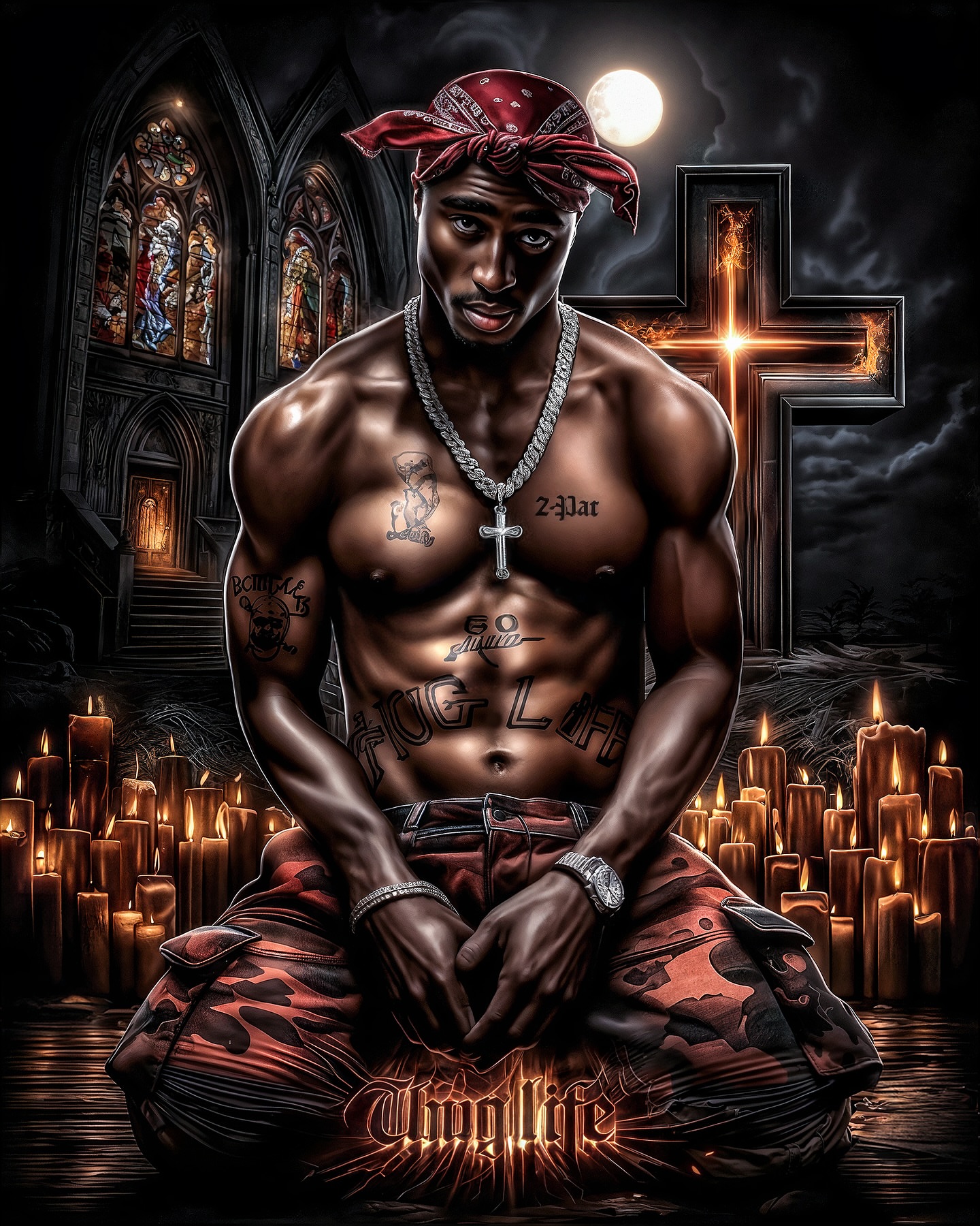 Tupac Shakur Thug Life - rapper wallpaper for OpersCraft