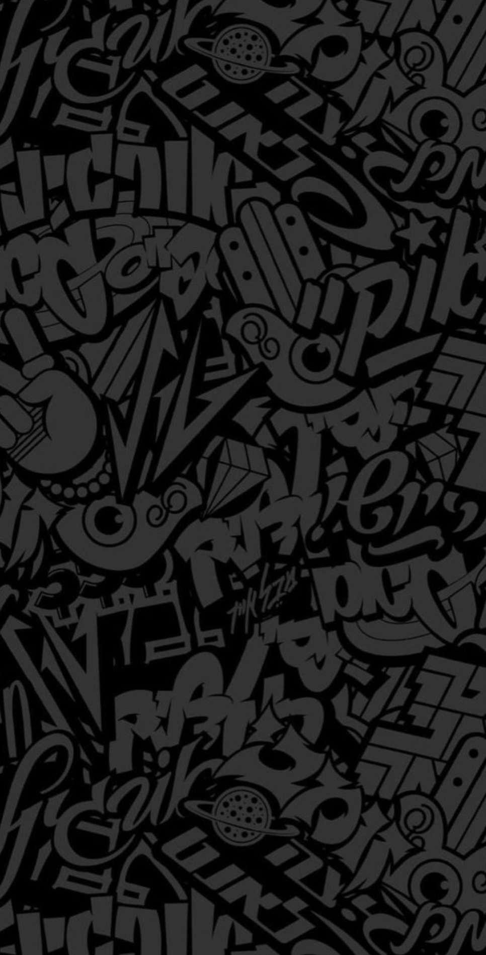 Dark Grey Graffiti Pattern - graffiti wallpaper for OpersCraft