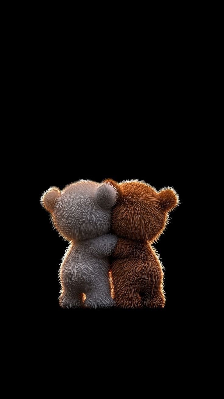 Two Cute Hugging Bears - cute wallpaper for OpersCraft