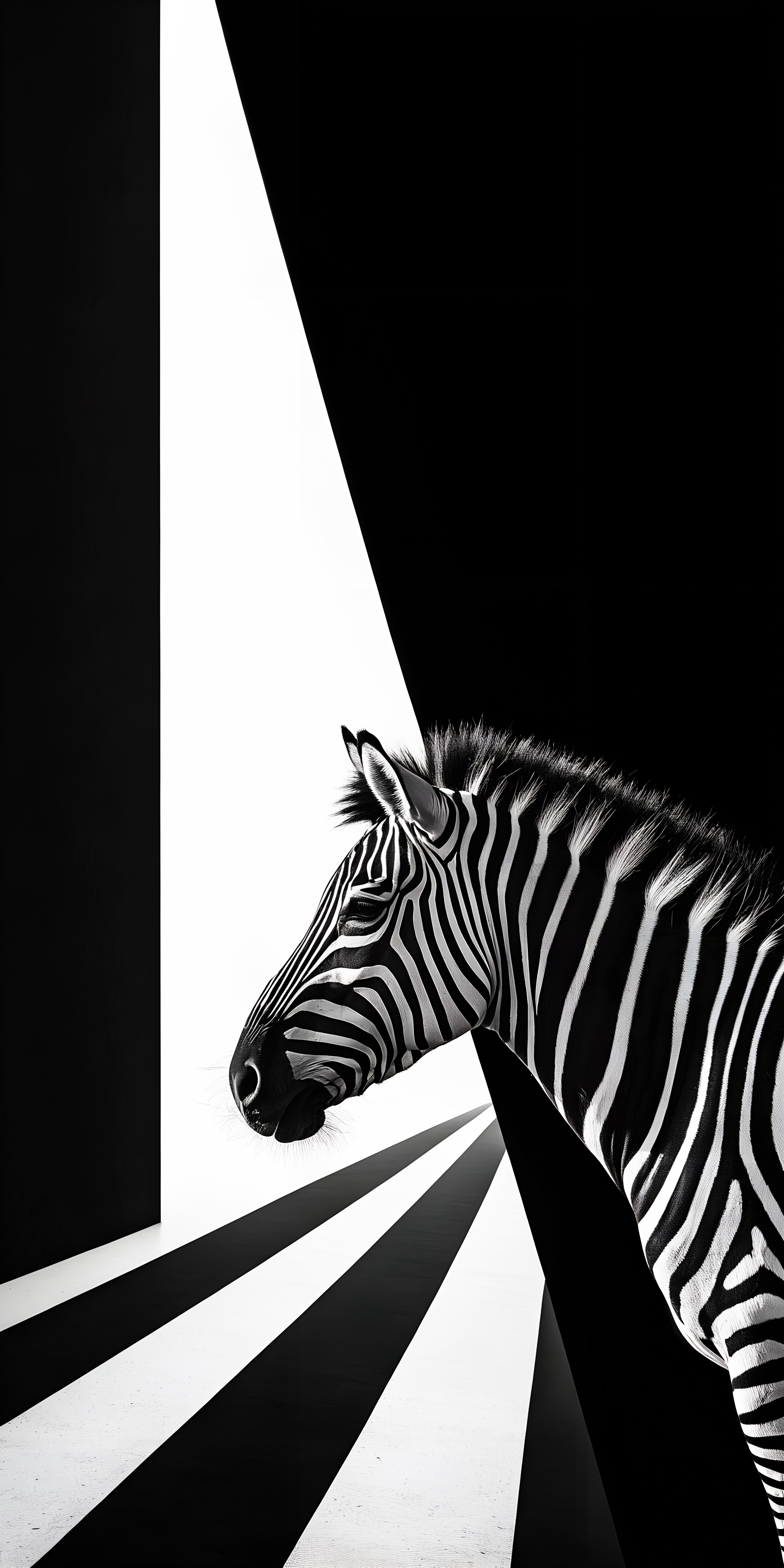 Minimalist Zebra Stripe Art - zebra wallpaper for OpersCraft