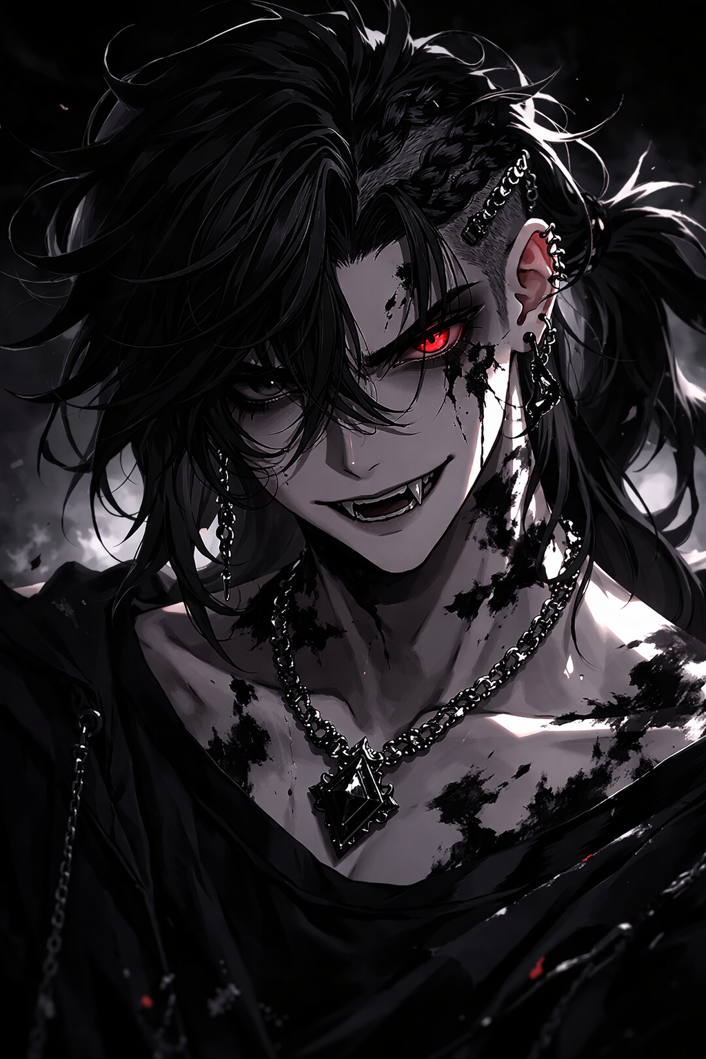Dark Anime Vampire Boy - anime boy wallpaper for OpersCraft