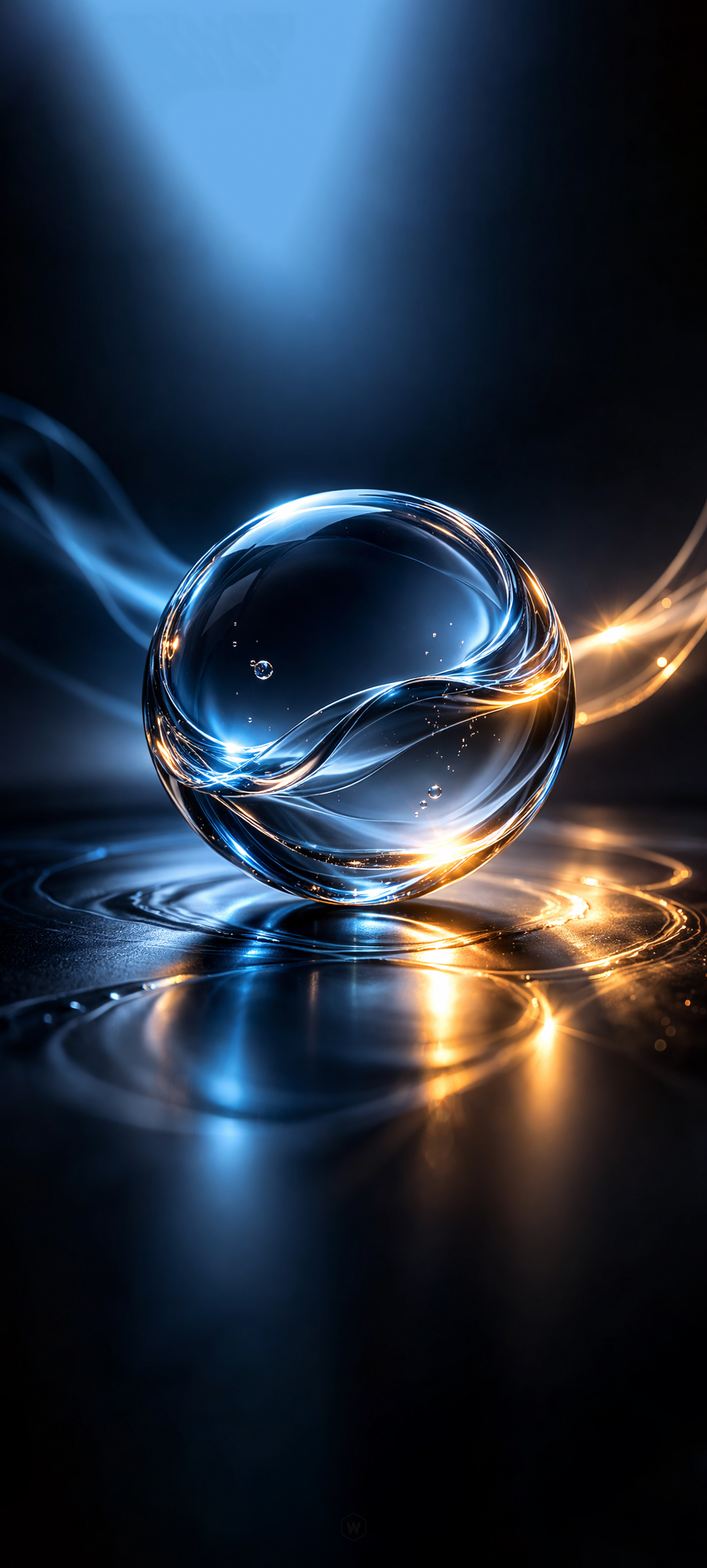 Glowing Abstract Crystal Sphere - abstract wallpaper for OpersCraft