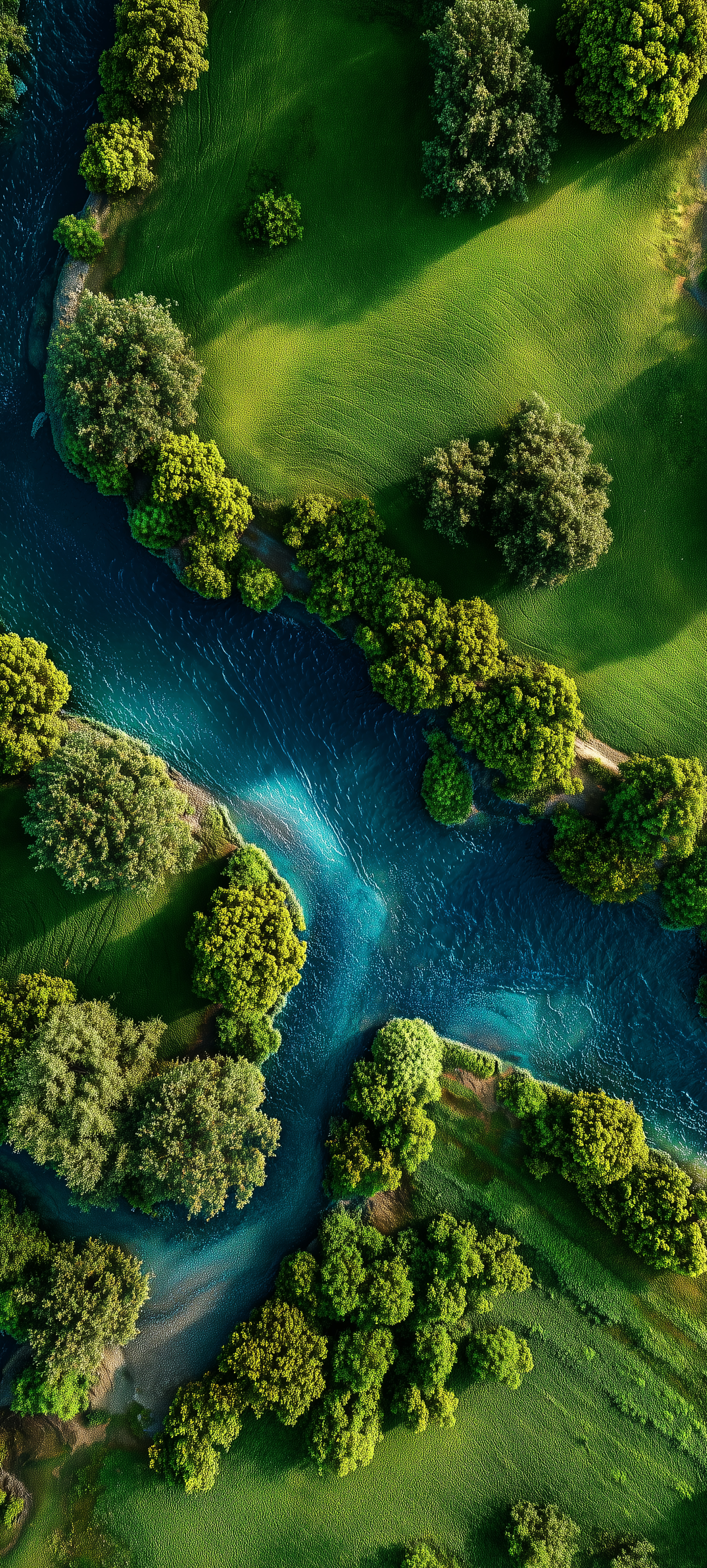 Aerial River Landscape View - nature wallpaper for OpersCraft
