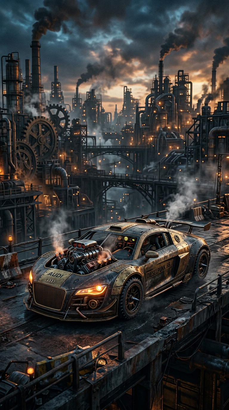 Steampunk Audi Industrial City - audi wallpaper for OpersCraft