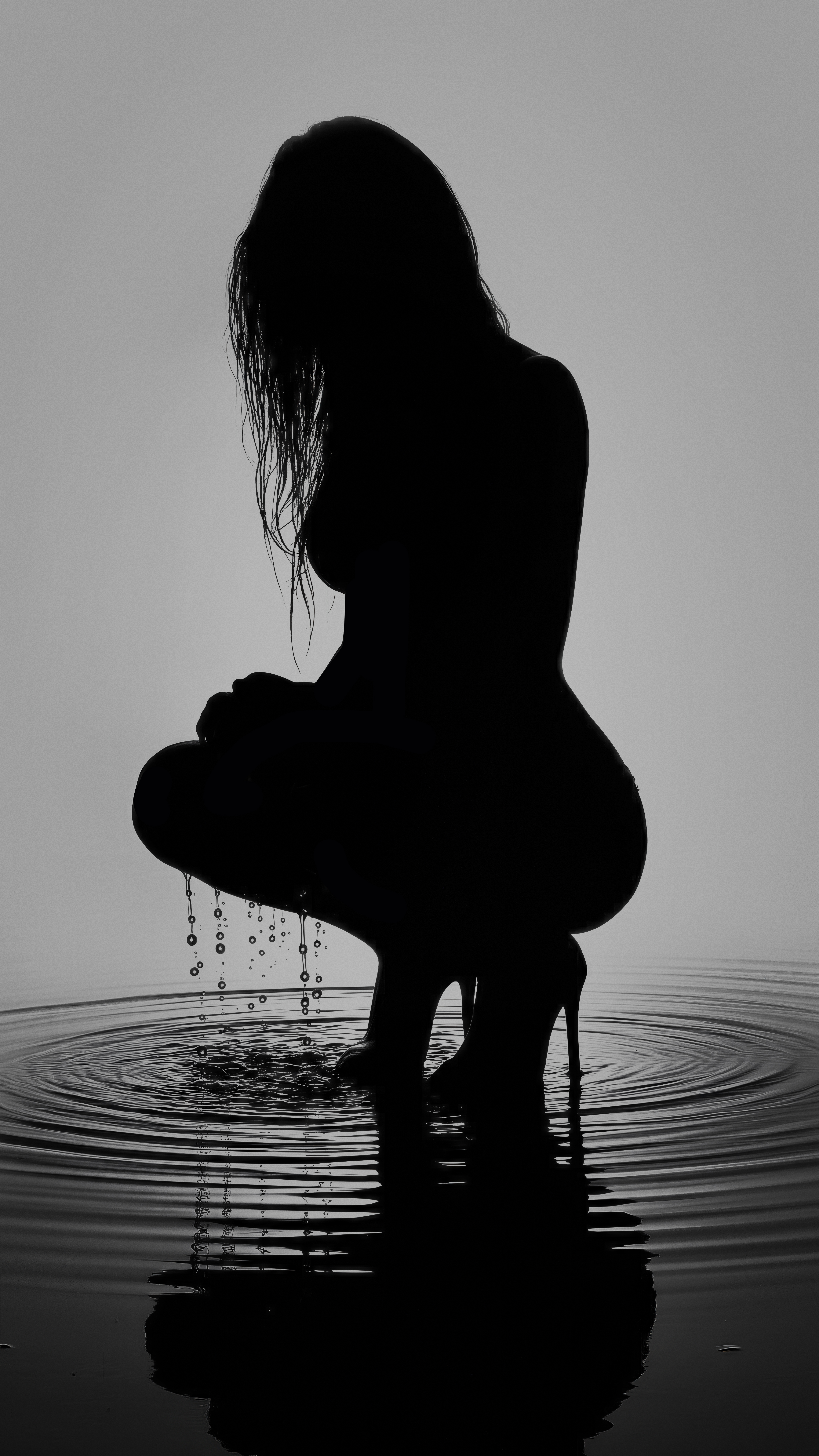 Elegant Water Silhouette - silhouette wallpaper for OpersCraft